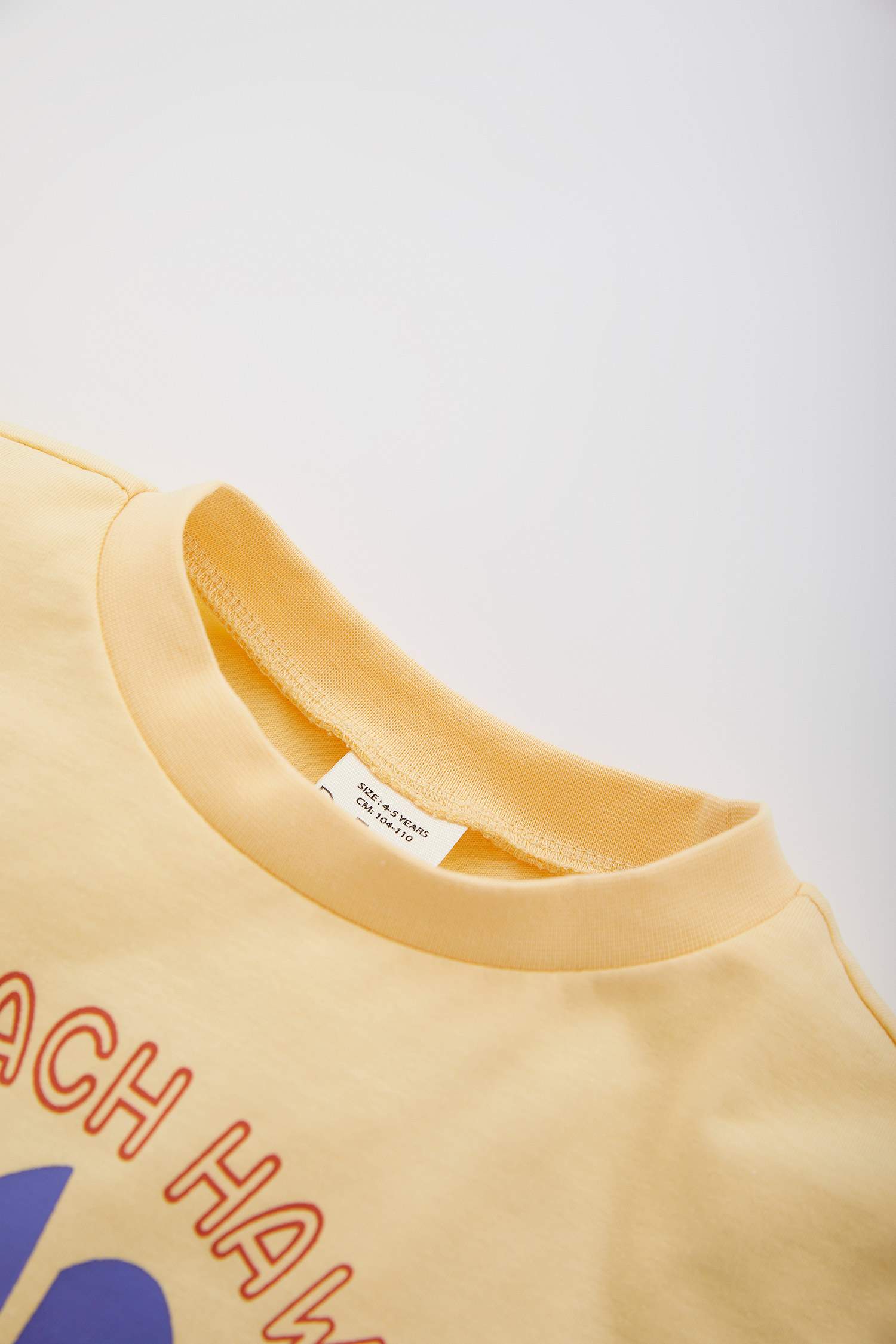 Yellow BABY BOY Baby Boy Regular Fit Palm Pattern Short Sleeve TShirt