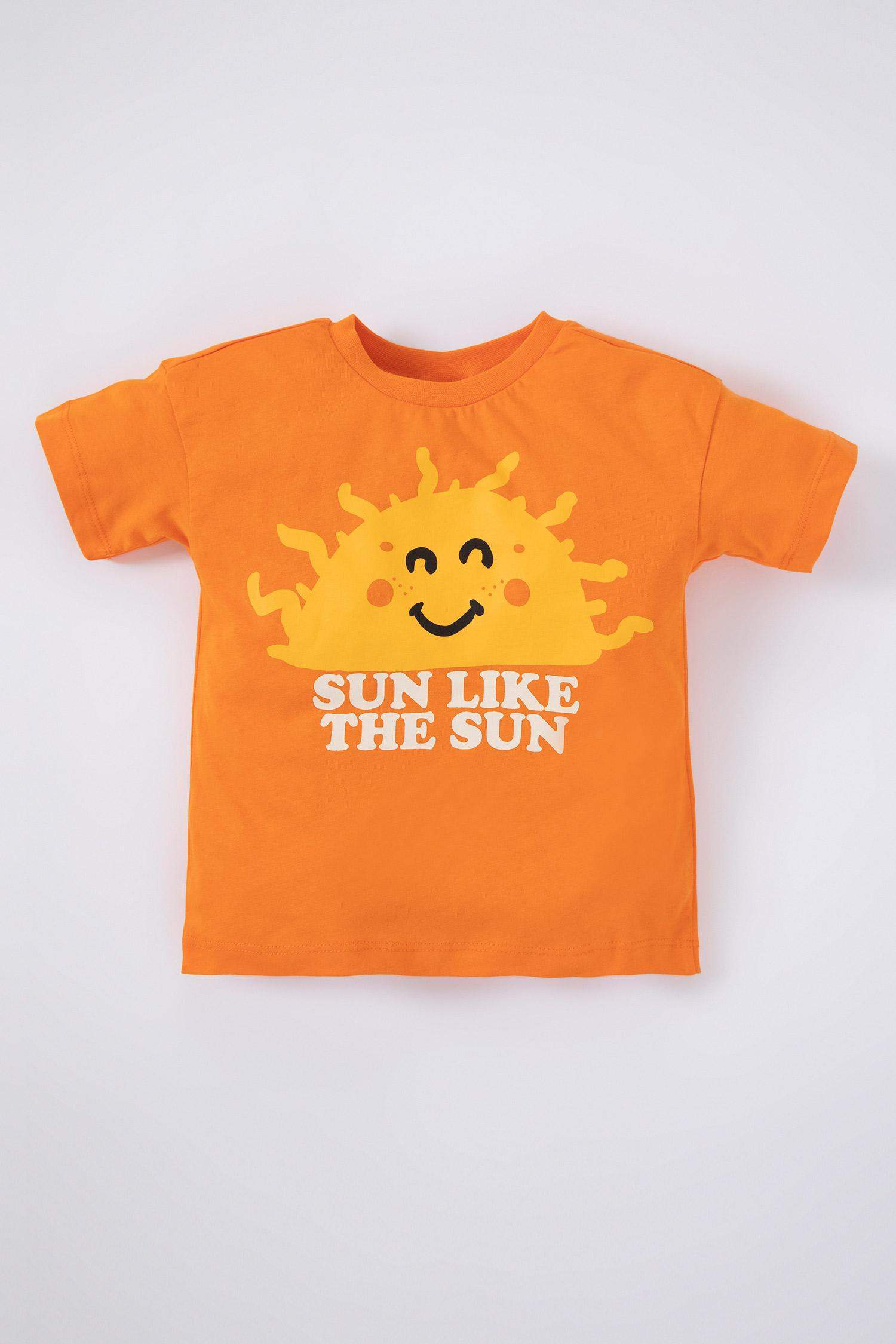 Baby Boy Regular Fit Printed Short Sleeve T-Shirt