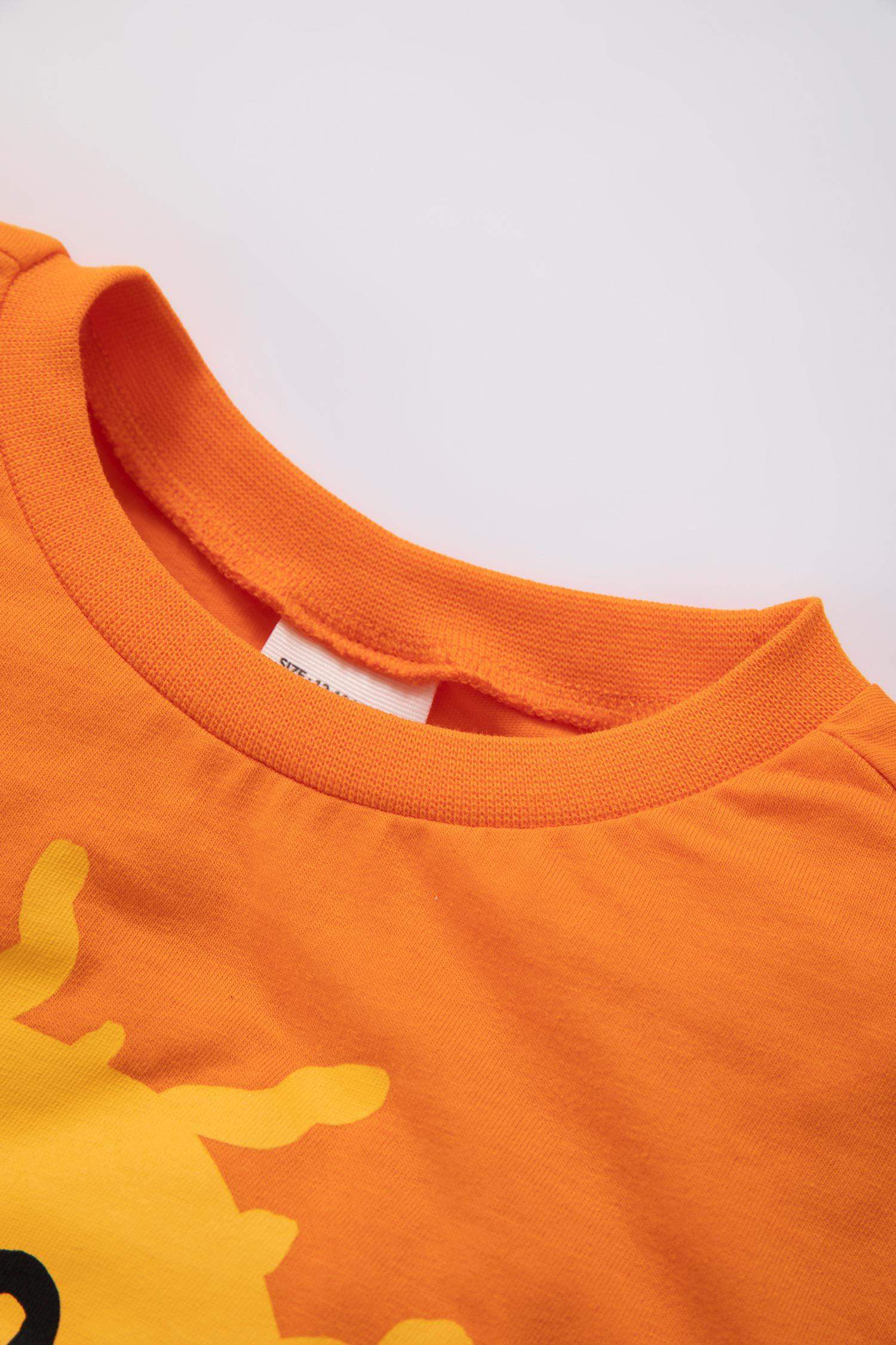 Baby Boy Regular Fit Printed Short Sleeve T-Shirt