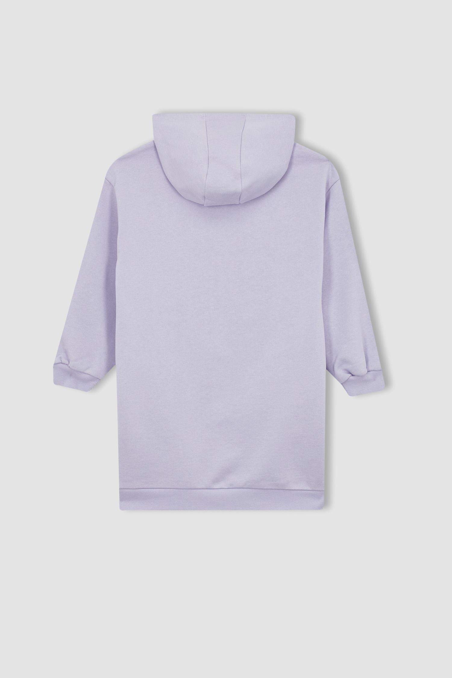 فستان سويت بناتي مطبوع قصة عادية