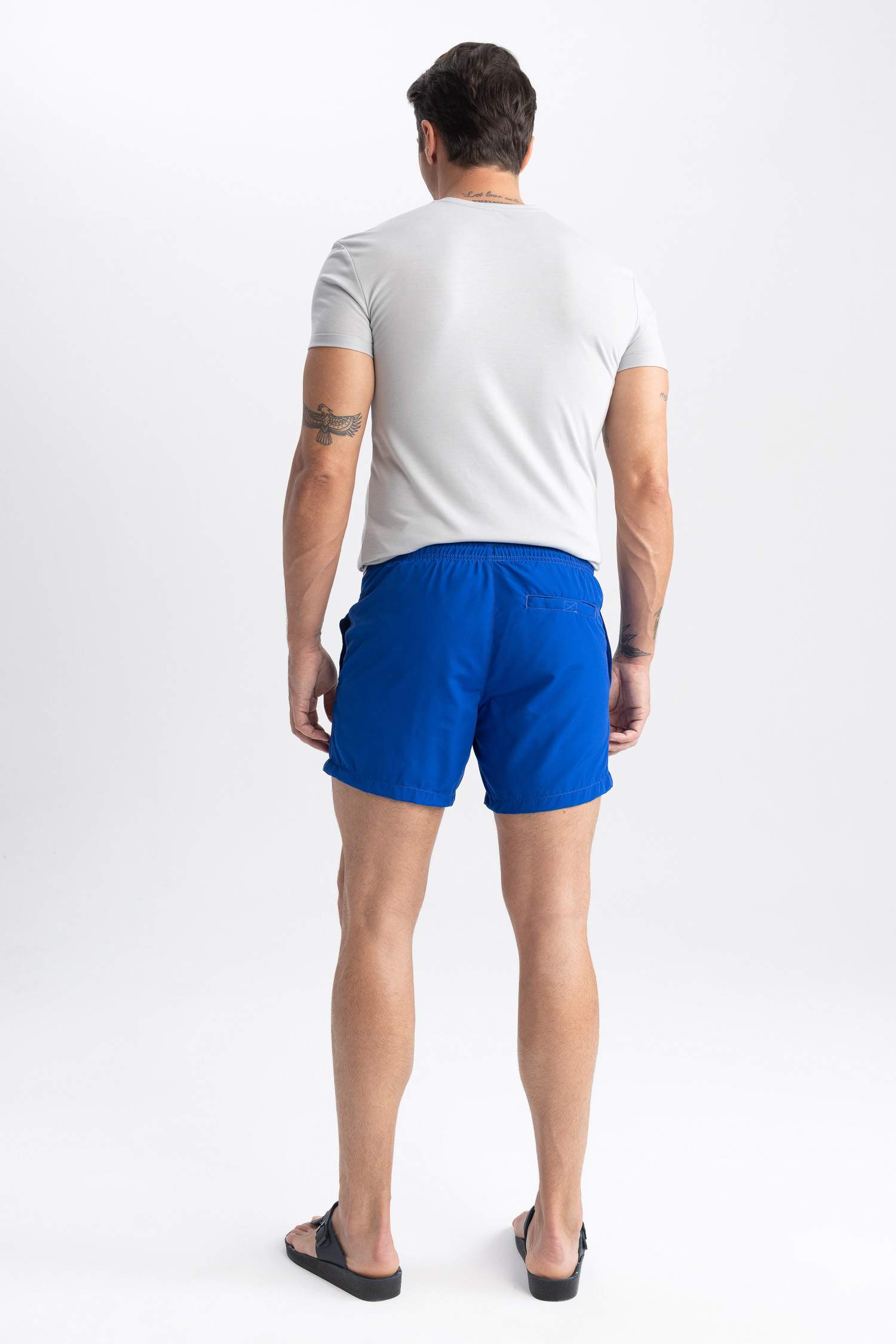 Short De Bain Tissé Imprimé Courte Longueur