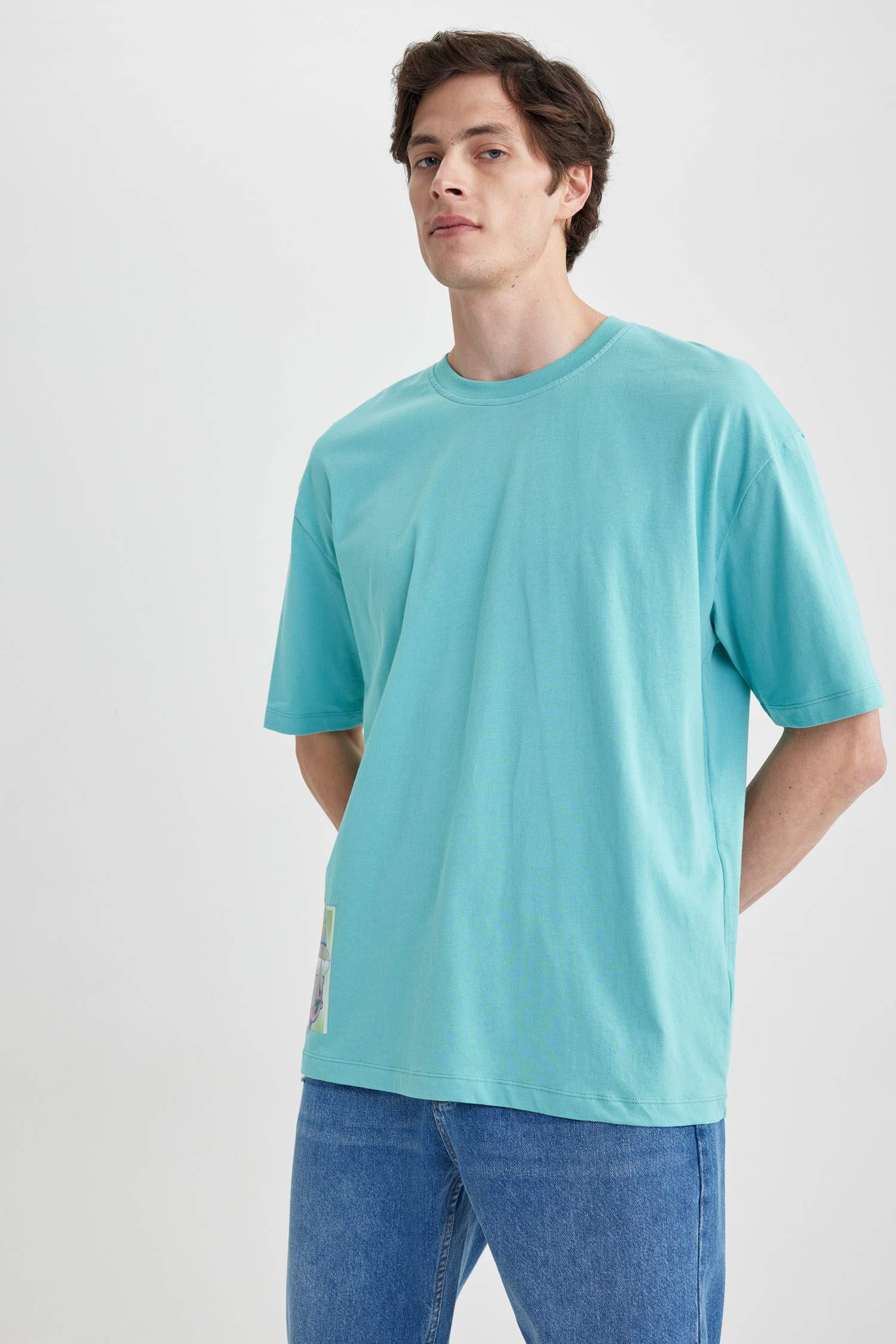 Rick and Morty дөңгелек жаға үлкен Қысқа жеңді футболка