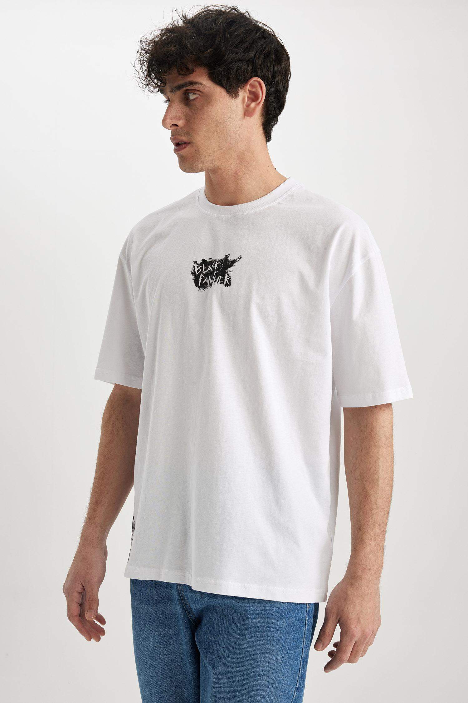 Marvel Avengers Лицензиялық дөңгелек жаға үлкен Қысқа жеңді футболка