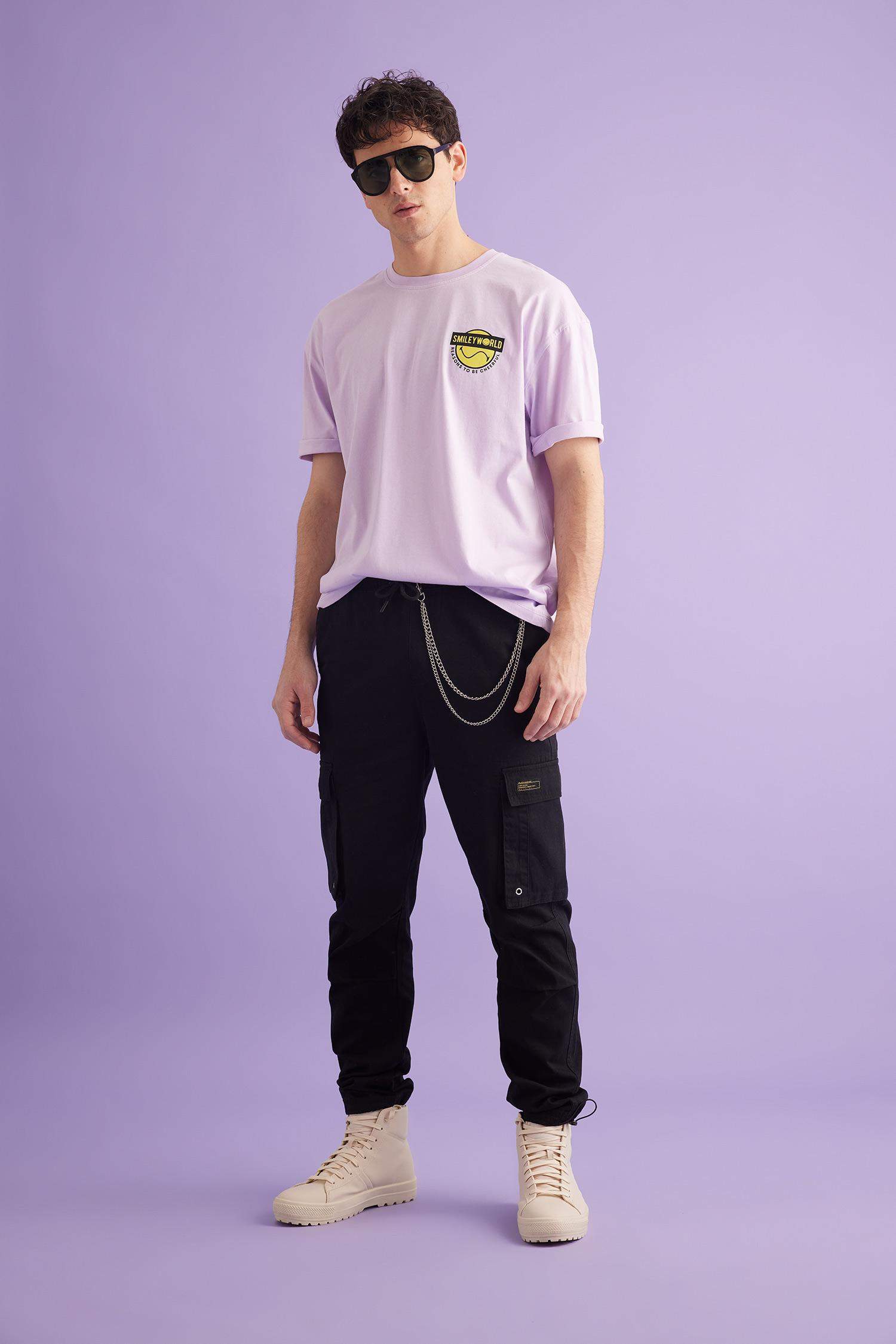 SmileyWorld дөңгелек жаға үлкен Қысқа жеңді футболка