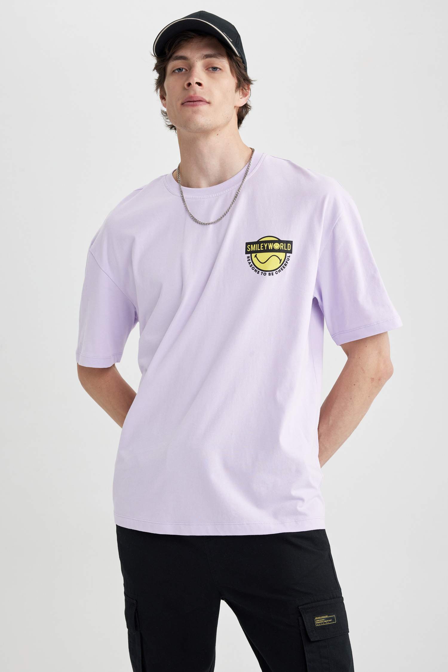 SmileyWorld дөңгелек жаға үлкен Қысқа жеңді футболка