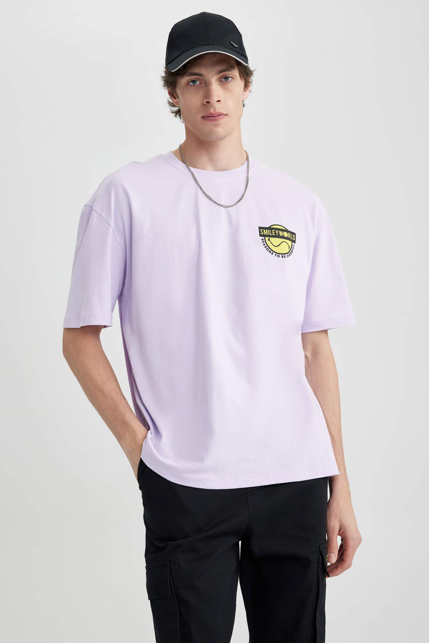 SmileyWorld дөңгелек жаға үлкен Қысқа жеңді футболка