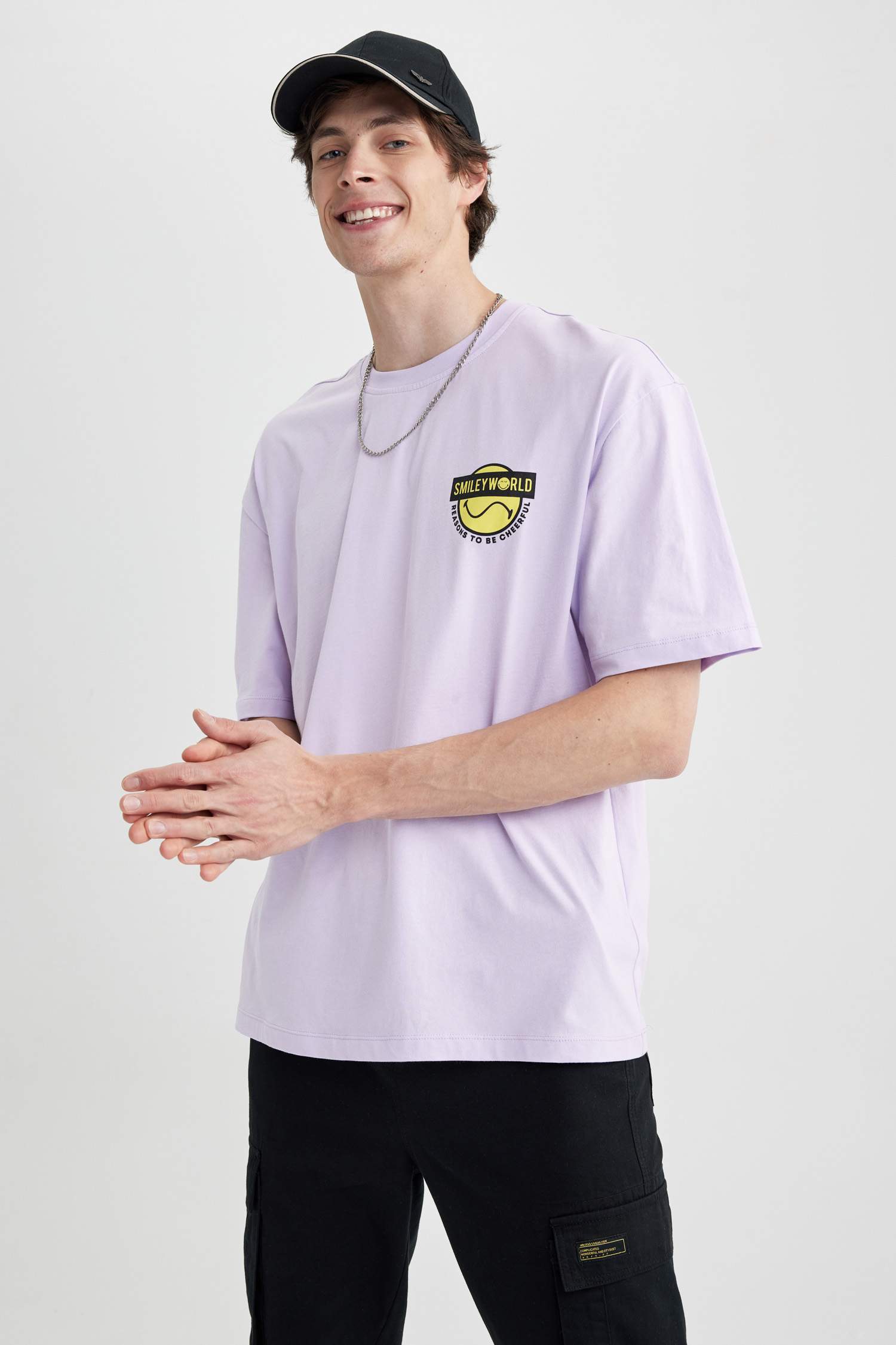 SmileyWorld дөңгелек жаға үлкен Қысқа жеңді футболка