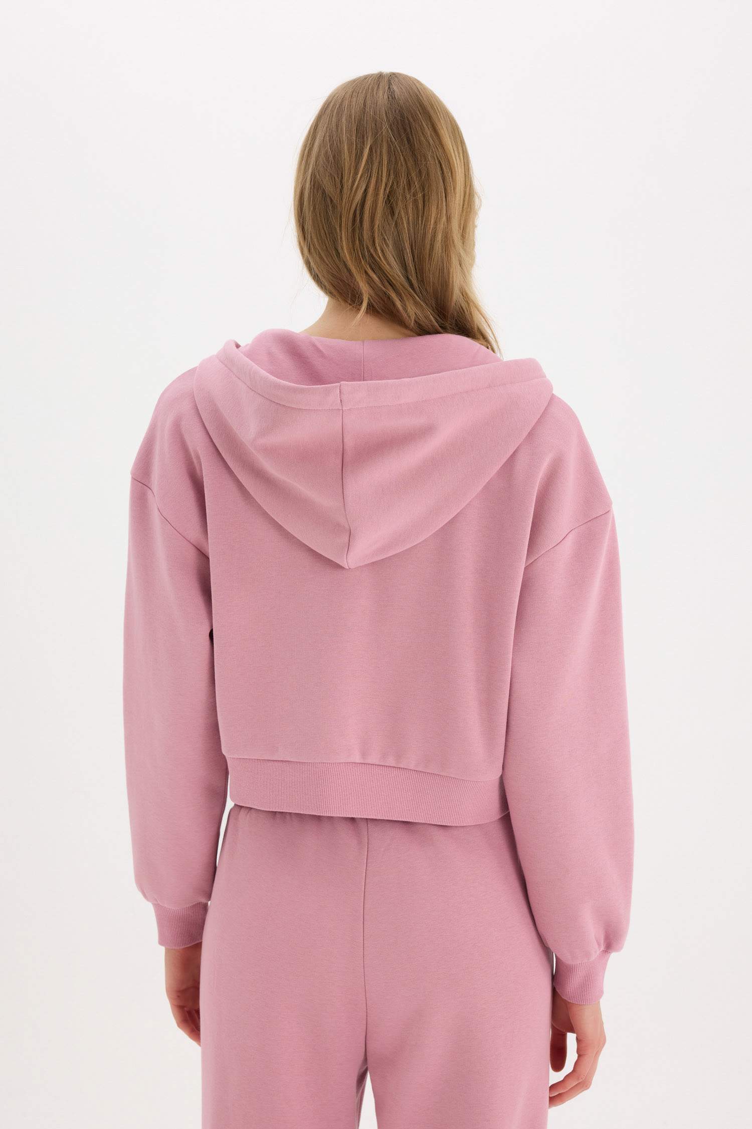 	Coool Standart Fit Kapüşonlu Basic Düz Kanguru Cepli Fermuarlı  Sweatshirt