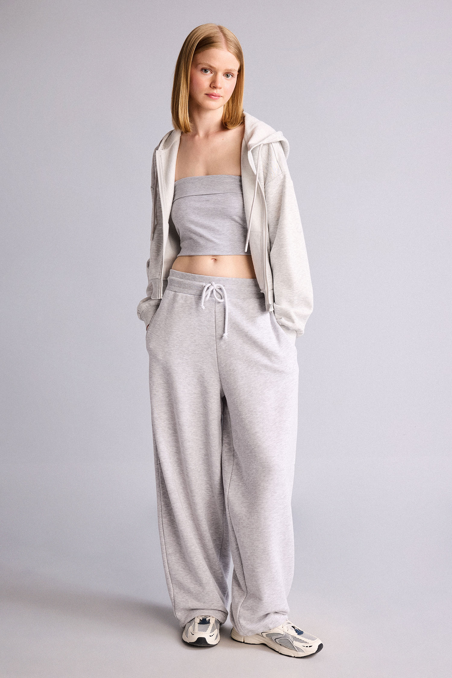 DeFacto Cropped Fıt Sweatshirt Hırka görsel 2
