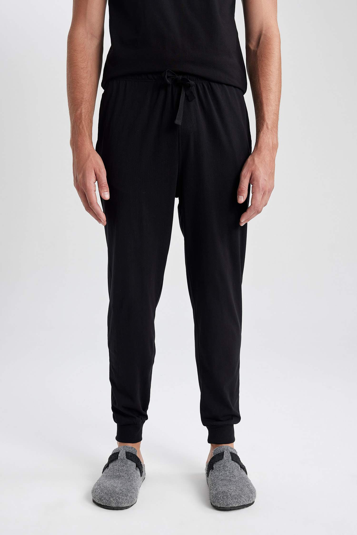 Bas de pyjama à coupe régulière avec poches