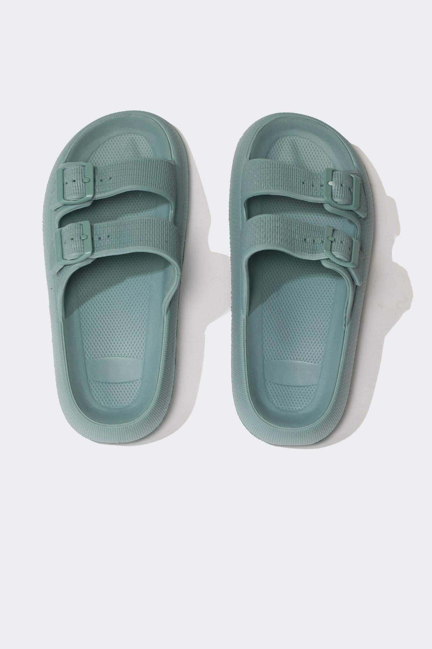 Erkek Kalın Taban Çift Bantlı Eva Terlik