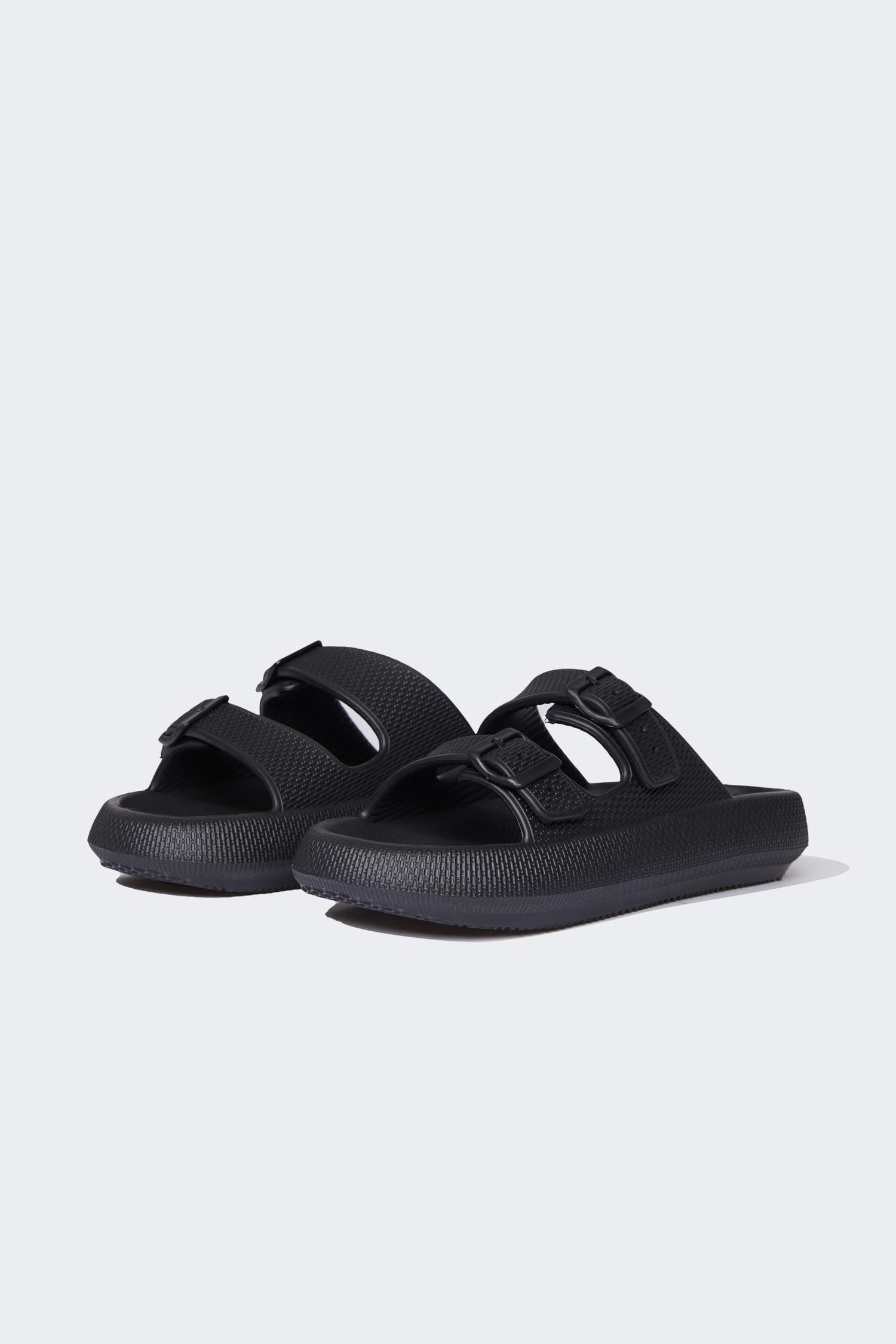 شبشب رجالي إيفا بكعب سميك بشريط مزدوج