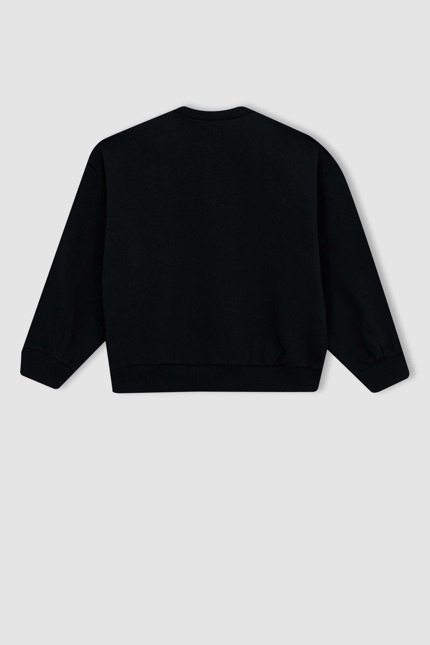 Свитшот свободного кроя для девочек, Школьная коллекция