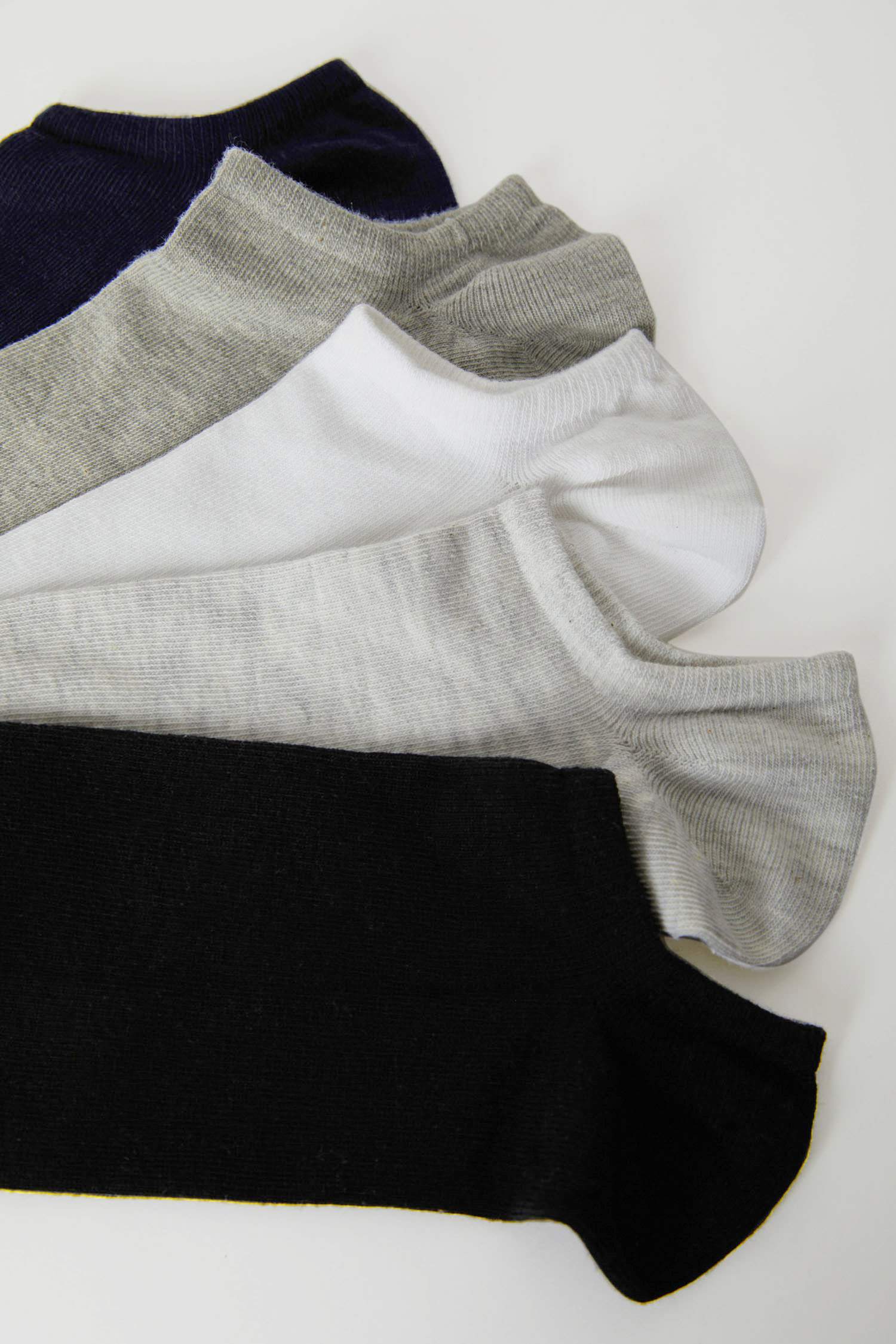 Erkek Görünmez 5'li Pamuklu Sneaker Çorap