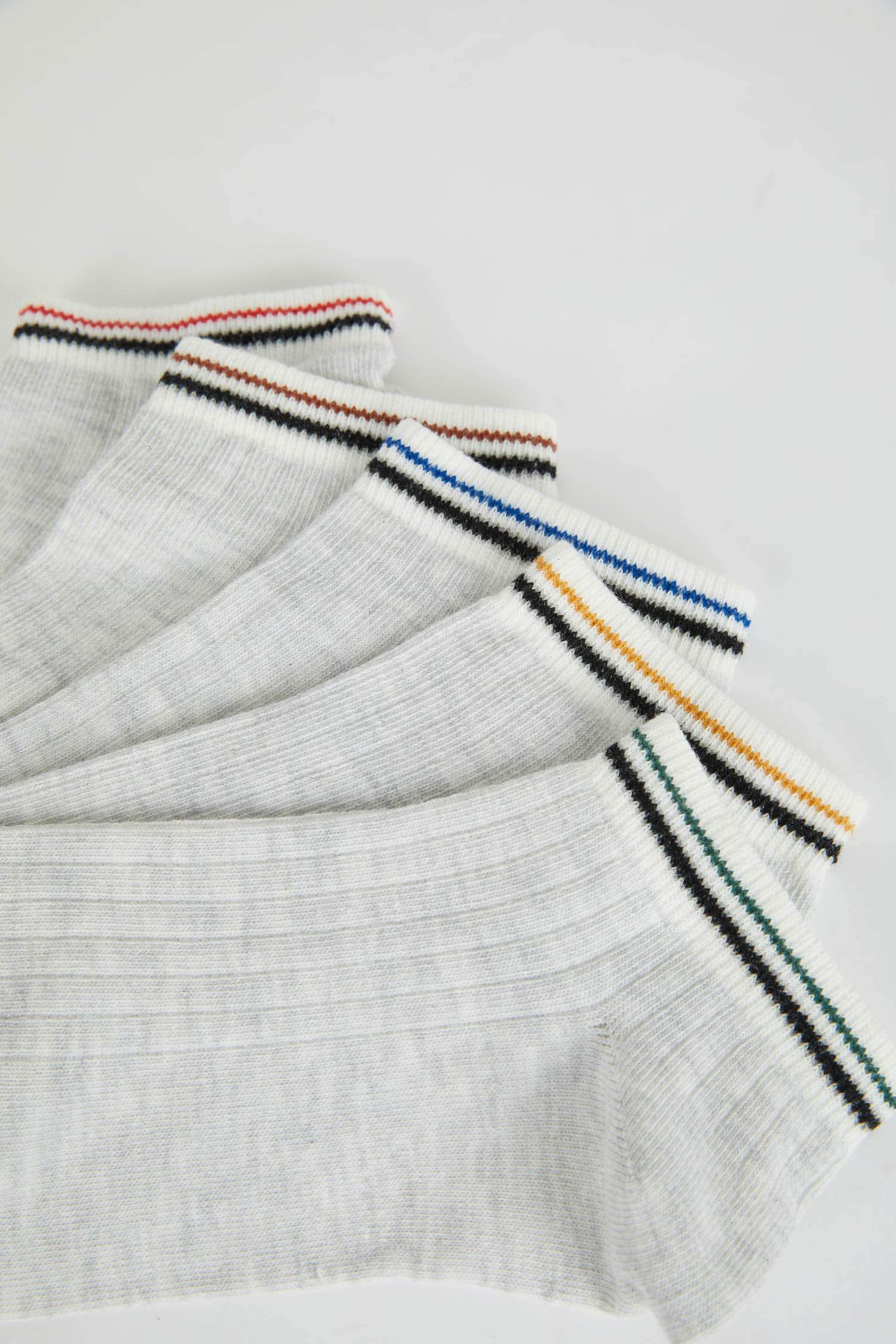 Erkek 5'li Pamuklu Patik Çorap