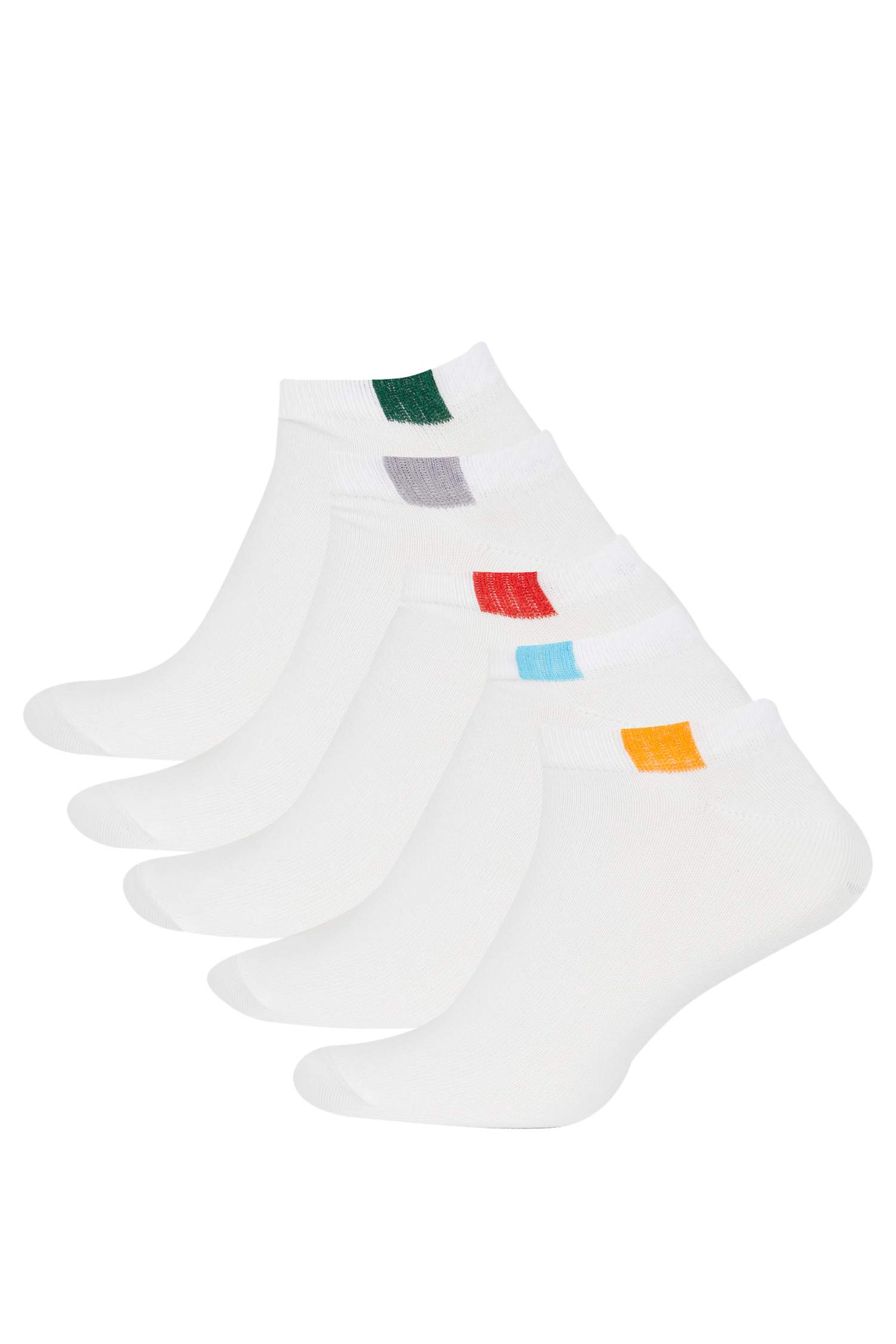 جوارب قصيرة رجالي قطن - 5 قطع