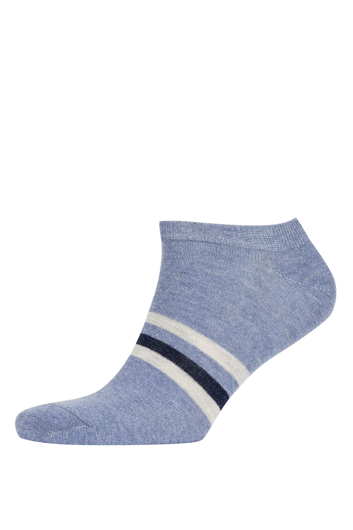 Erkek 3'lü Pamuklu Patik Çorap