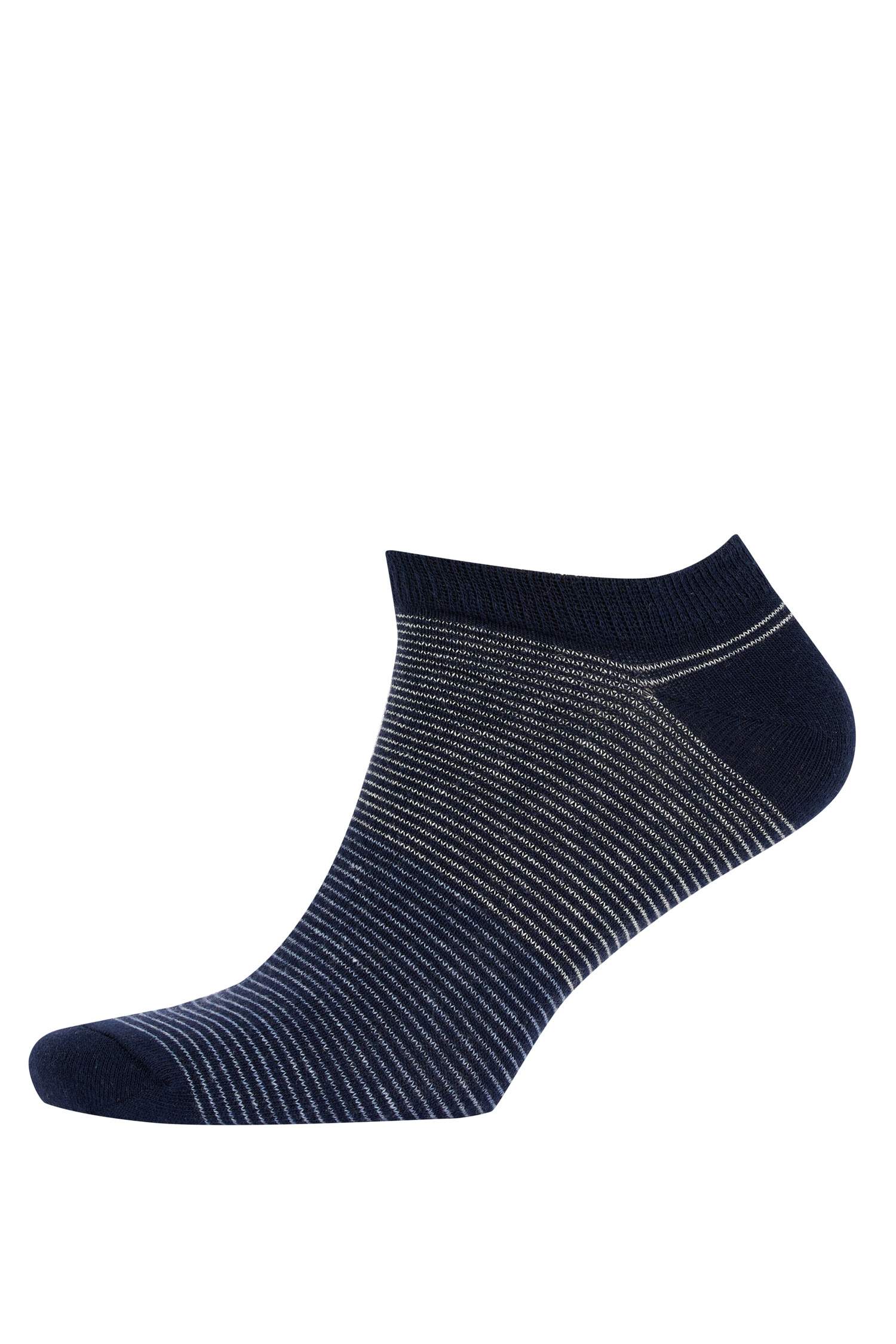 Erkek 3'lü Pamuklu Patik Çorap