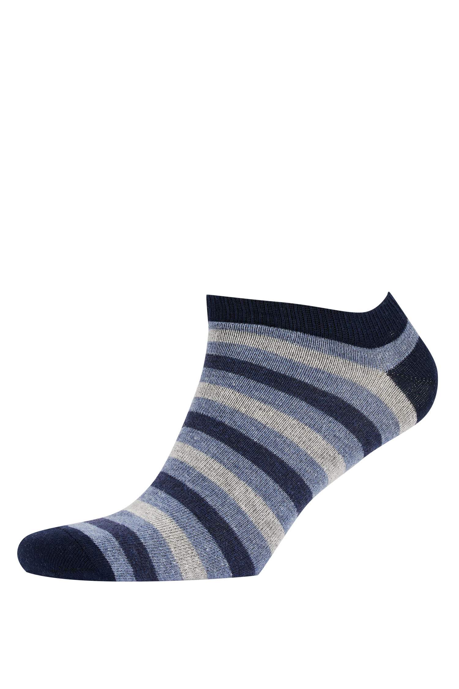 Erkek 3'lü Pamuklu Patik Çorap