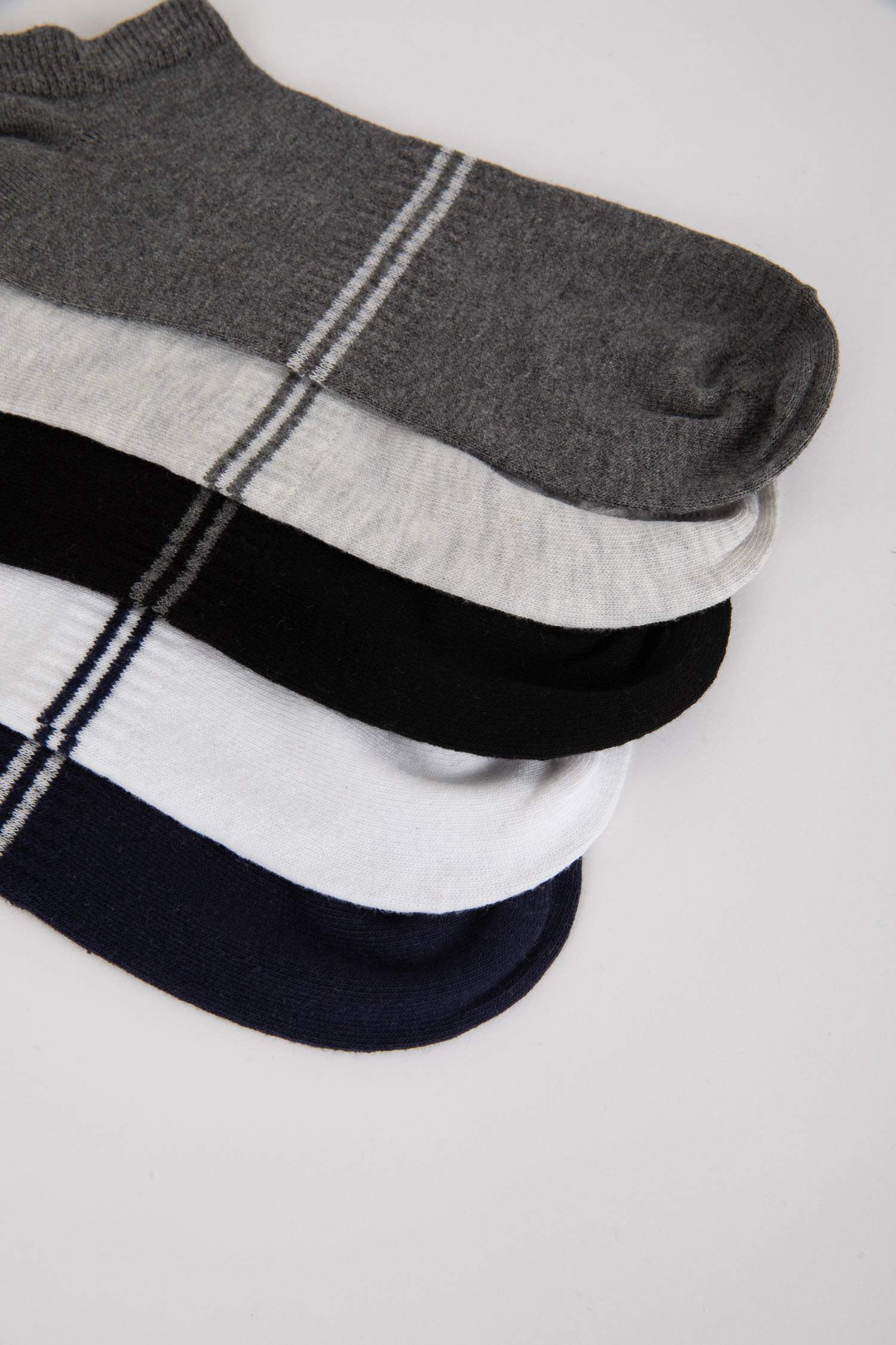 Erkek 5'li Pamuklu Patik Çorap