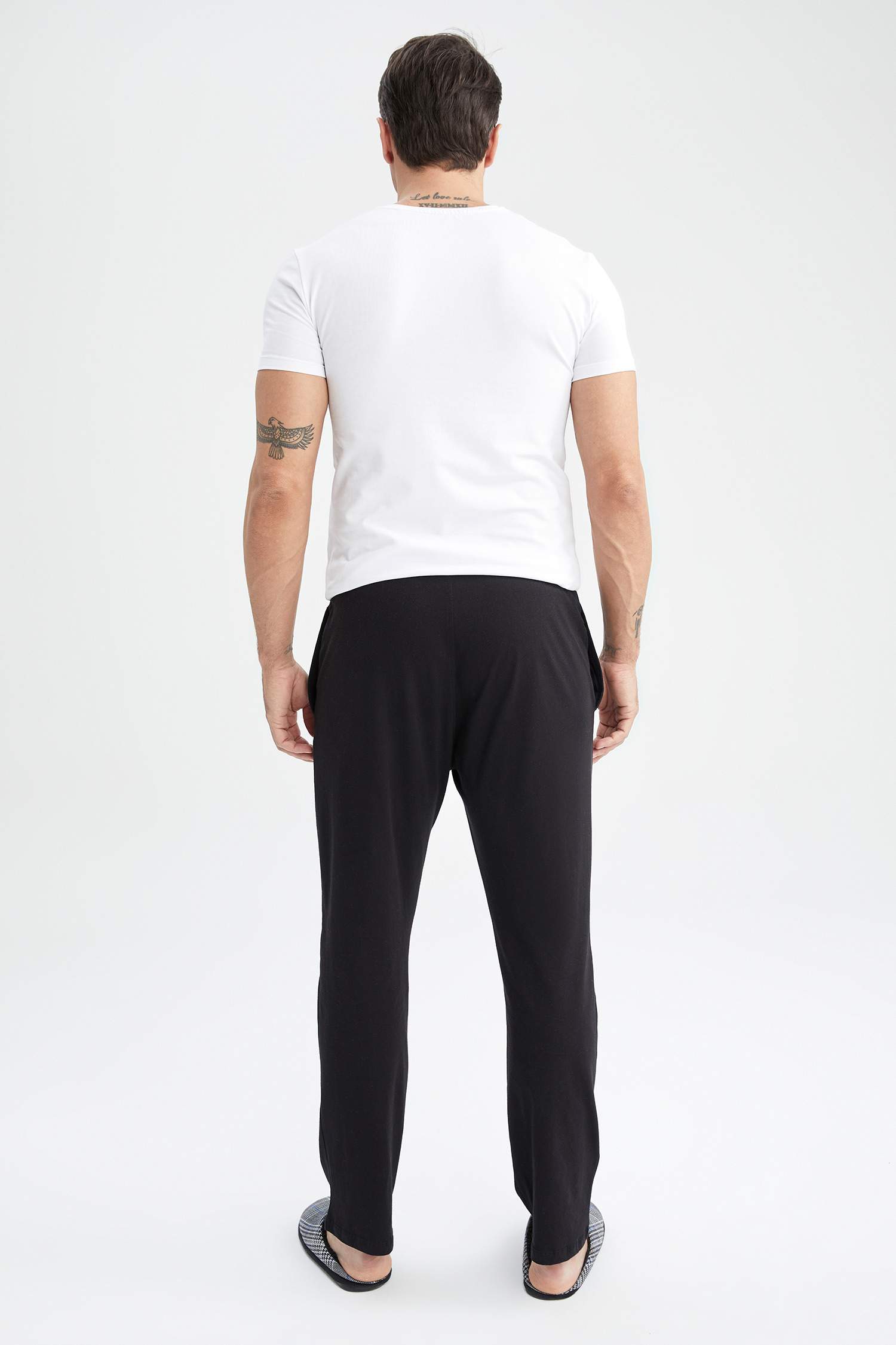 Black Men Regular Fit Bottom 2772168 Defacto