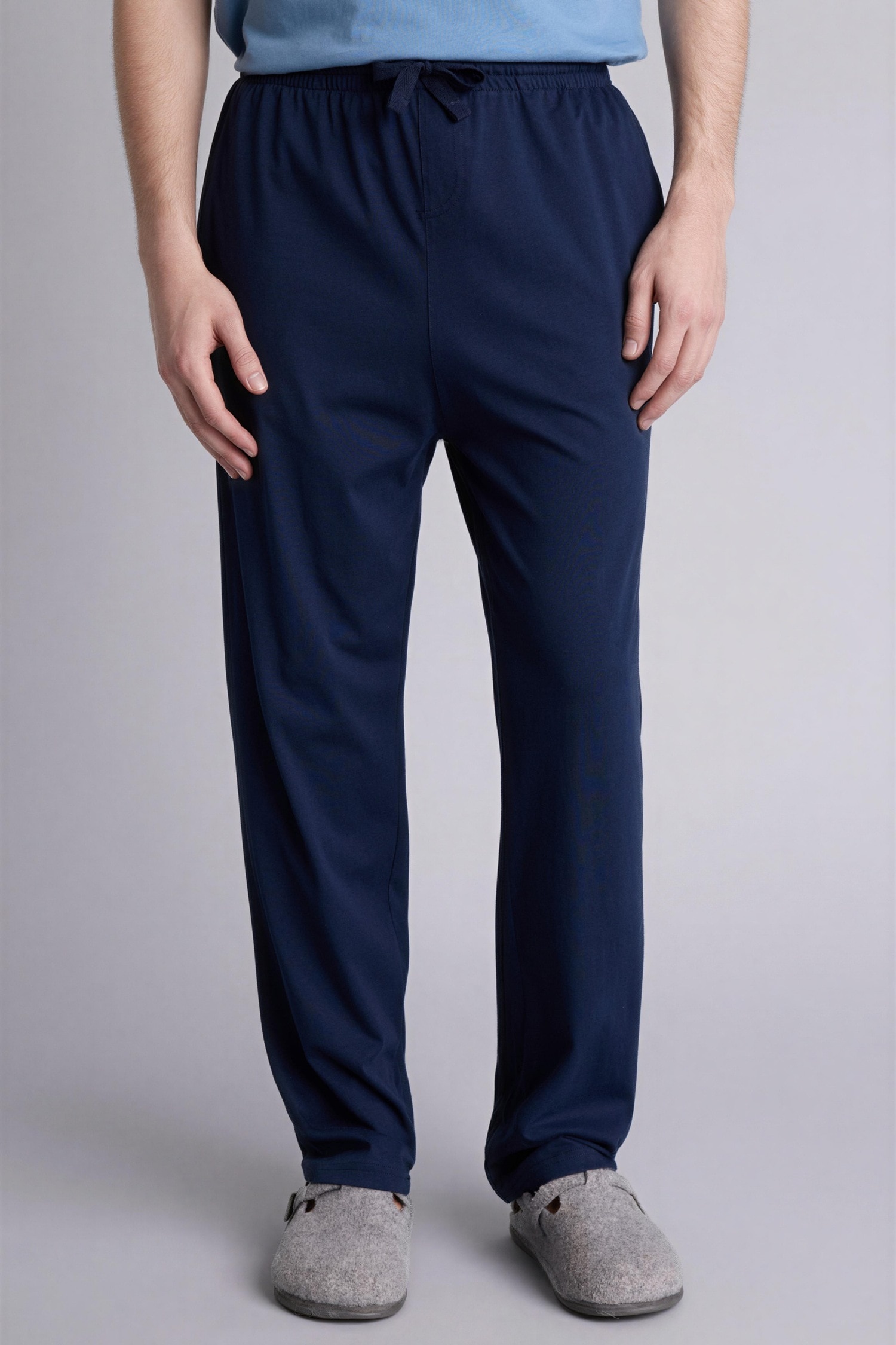 DeFacto %100 Pamuk Regular Fit Cepli Pijama Altı görsel 3