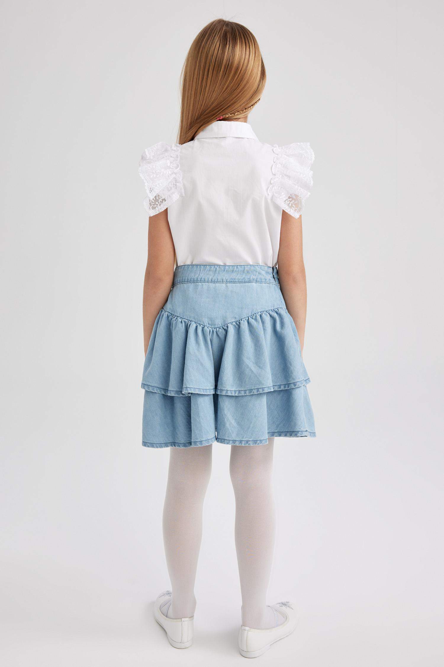 Girl Child Jean Skirt