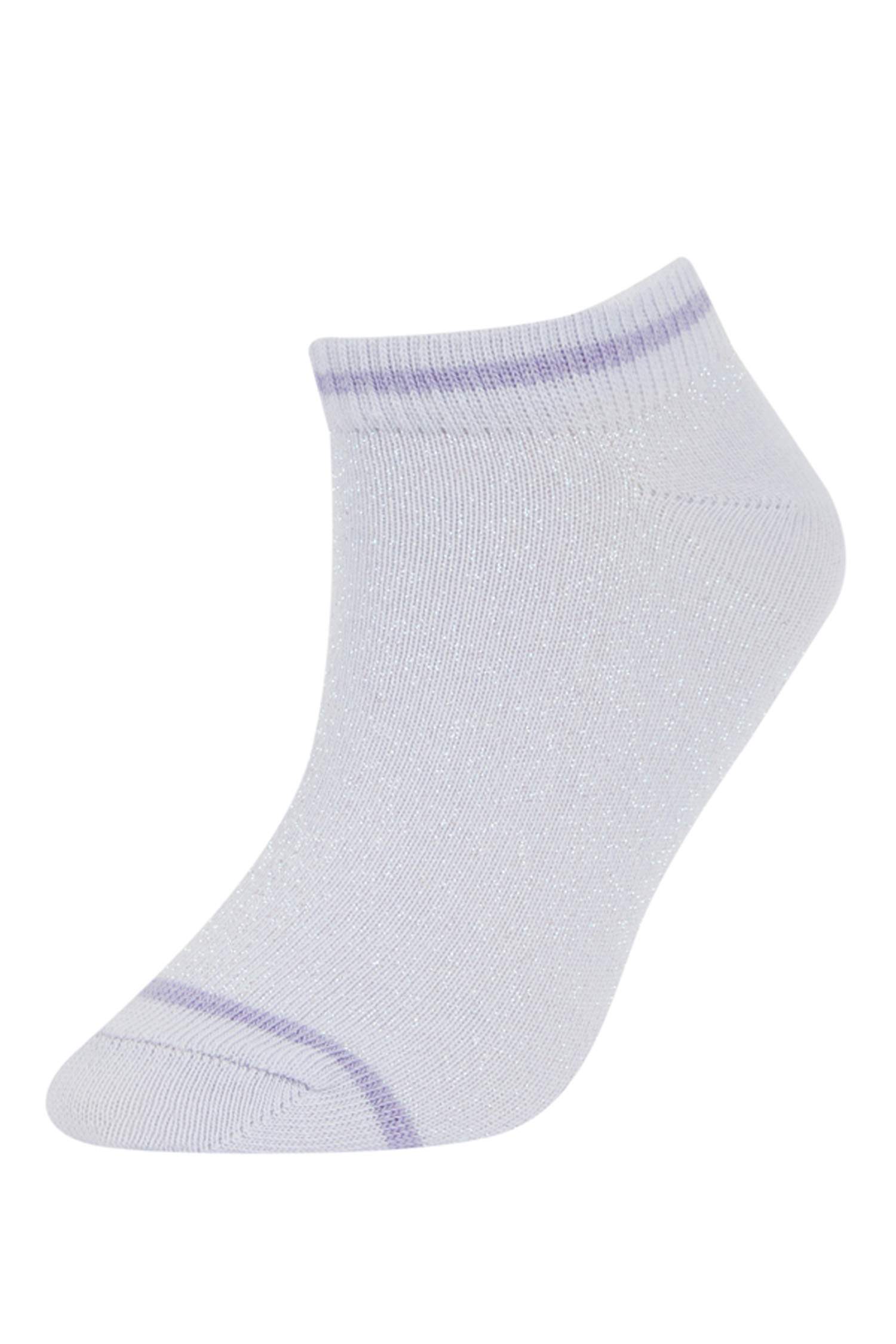 Kız Çocuk 3'lü Pamuklu Patik Çorap