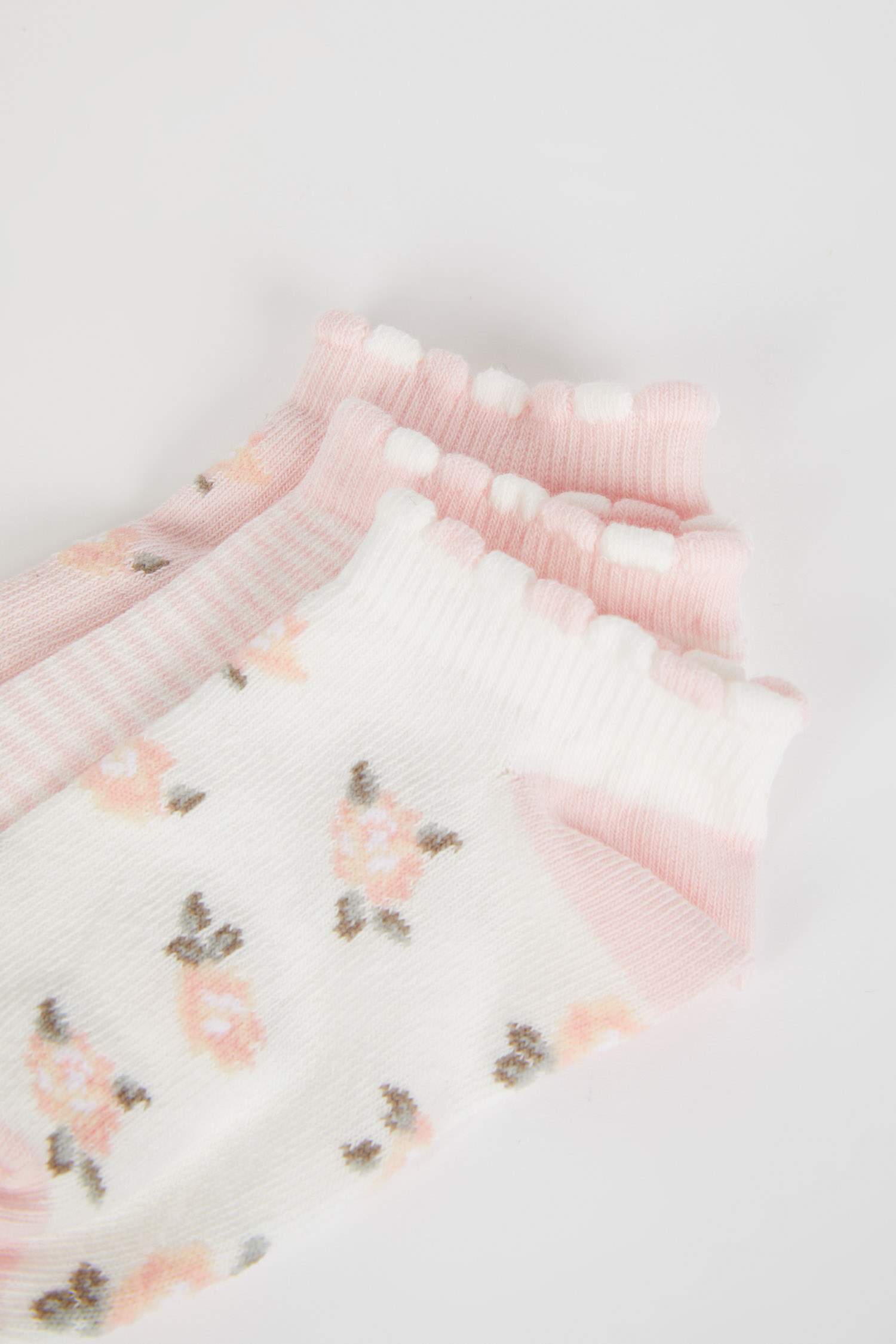 Kız Çocuk 3'lü Pamuklu Uzun Çorap