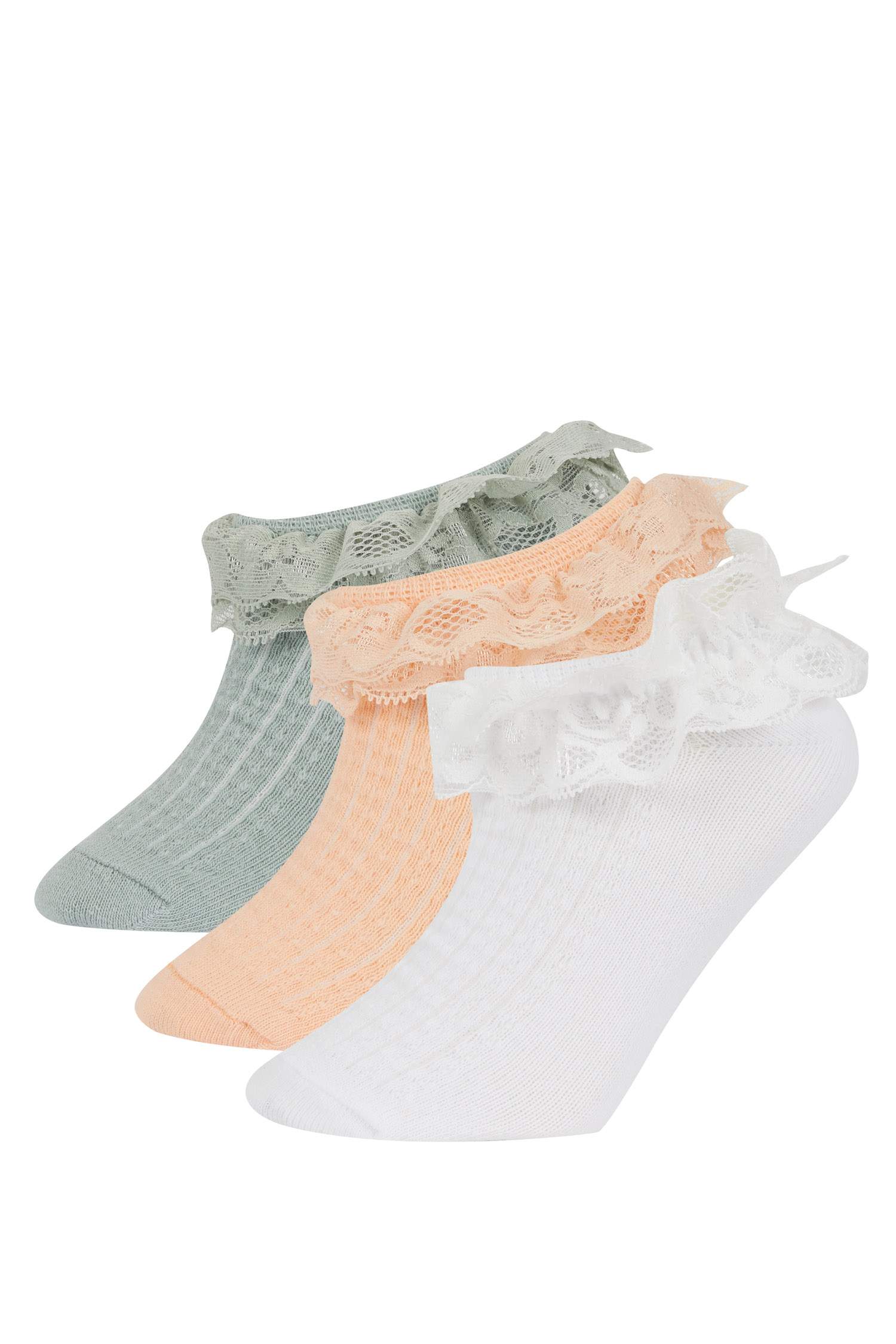 Girl 3-pack Cotton Booties Socks