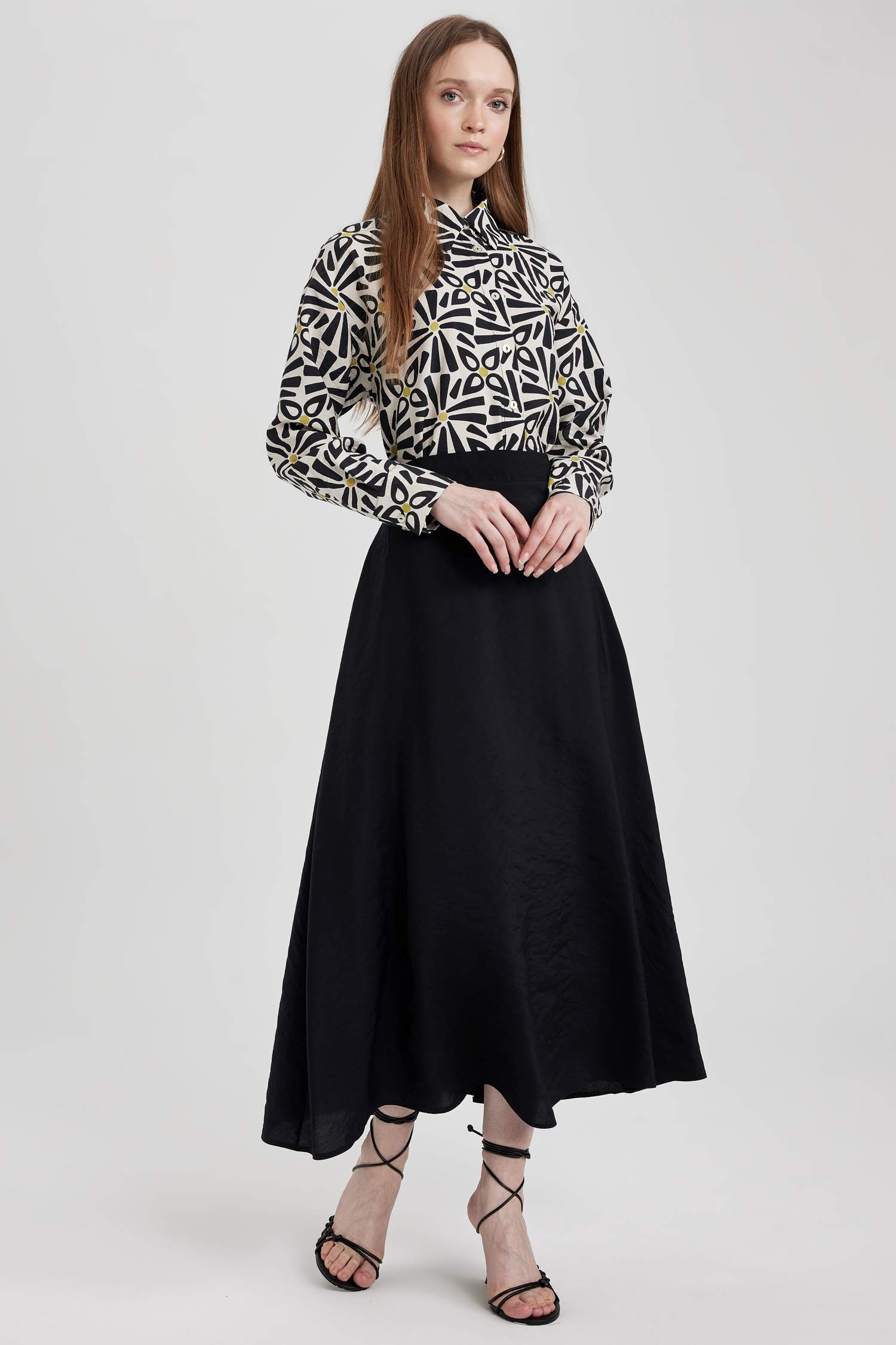 A-Line Long Skirt