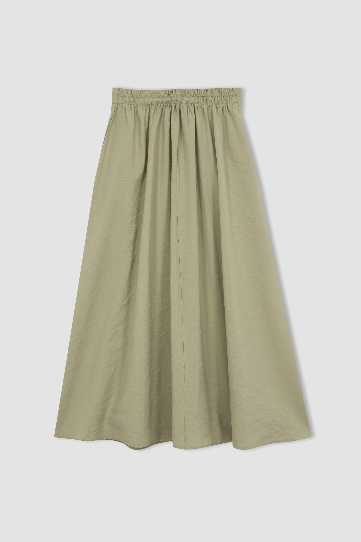 Khaki WOMEN A-Line Long Skirt 2835272 | DeFacto