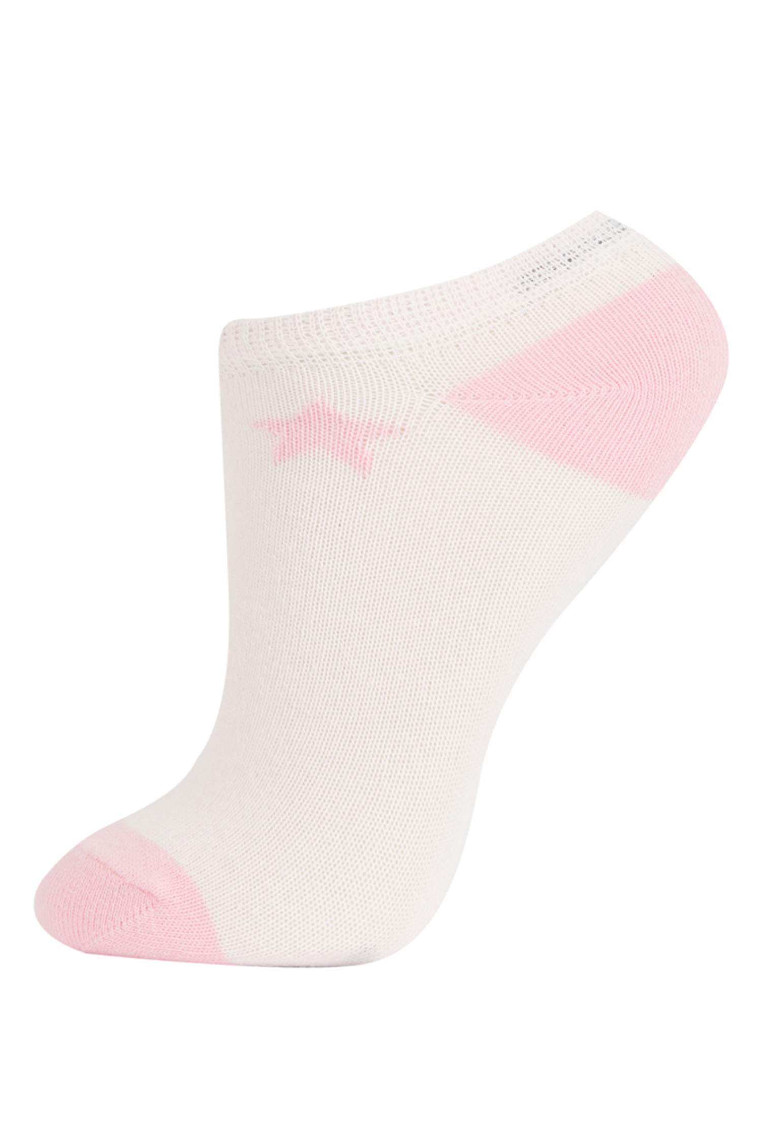 Kız Çocuk 3'lü Pamuklu Patik Çorap