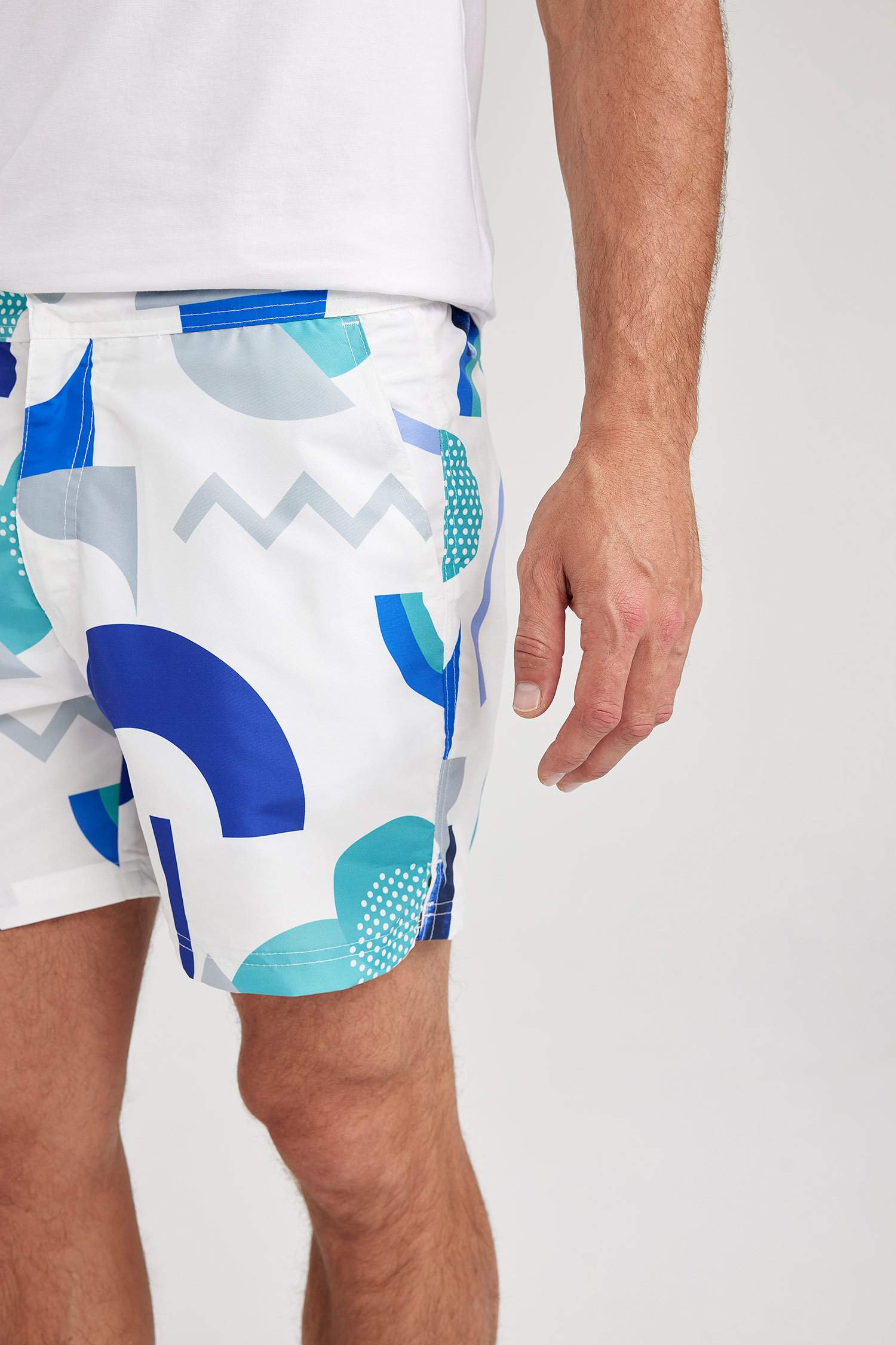Printed Short Swim Shorts