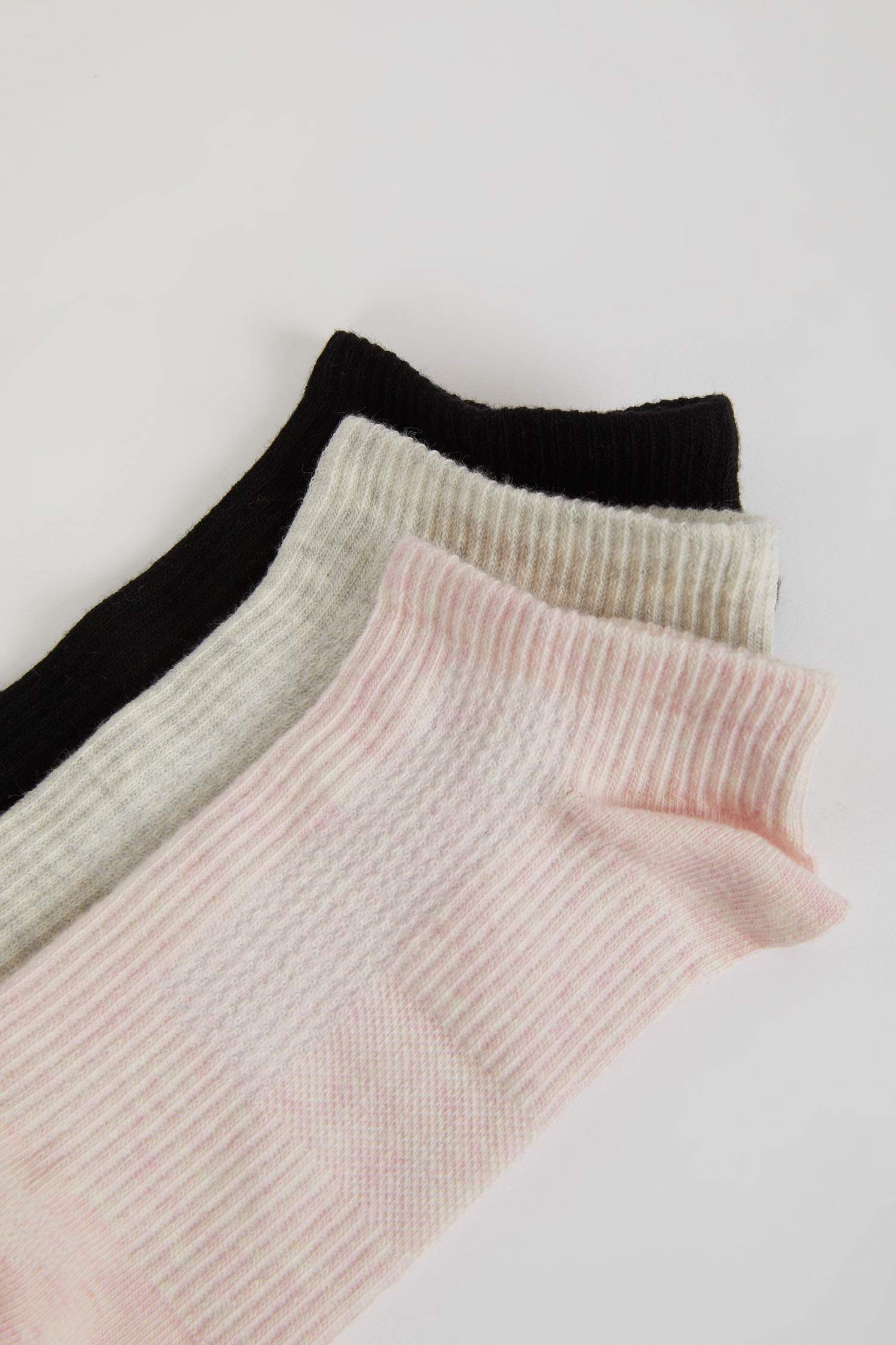 Women Defacto Fit 3 Pack Cotton Booties Socks