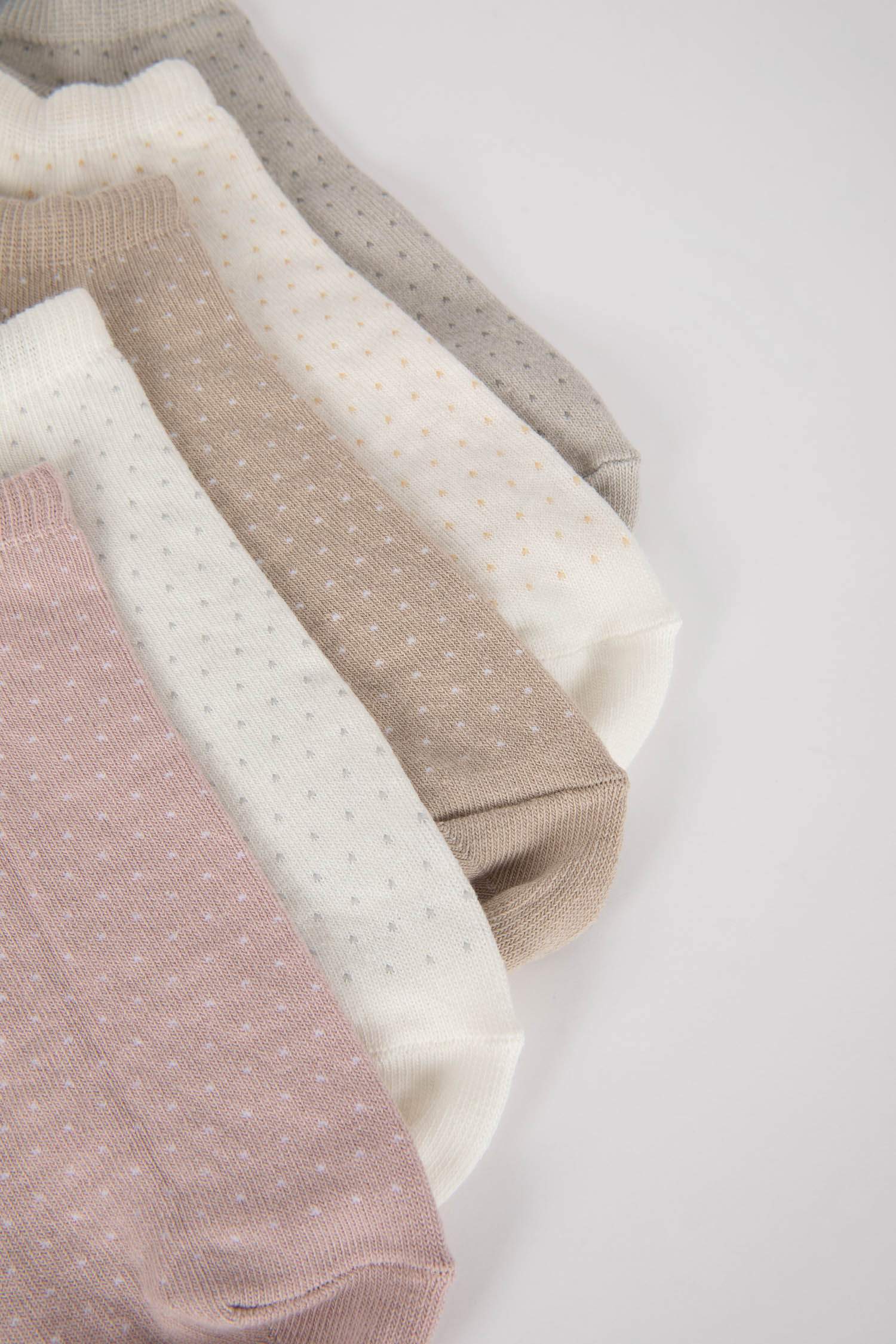 Kadın 5'li Pamuklu Patik Çorap