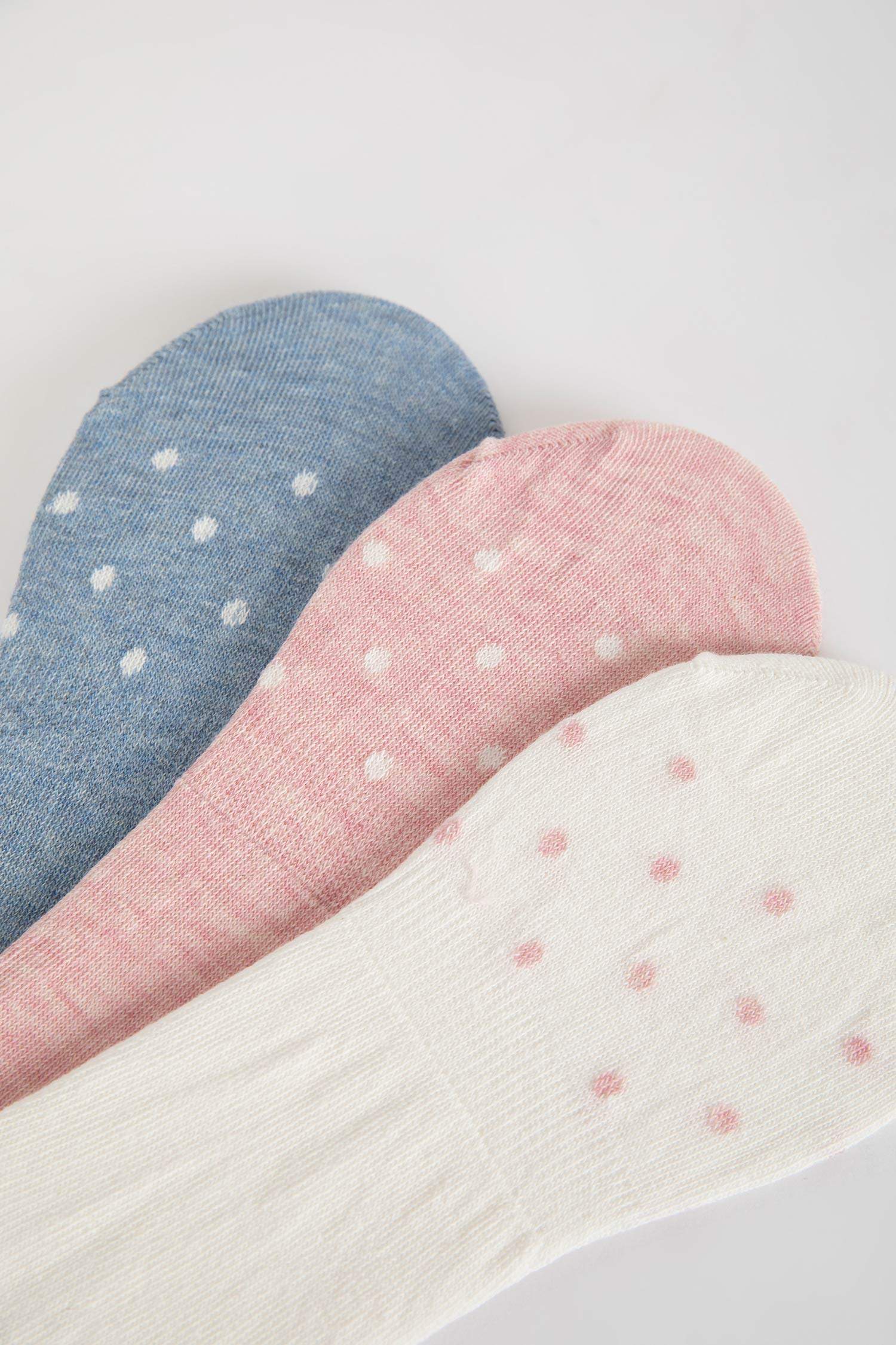 جوارب فلات قطن نسائي - 3 قطع