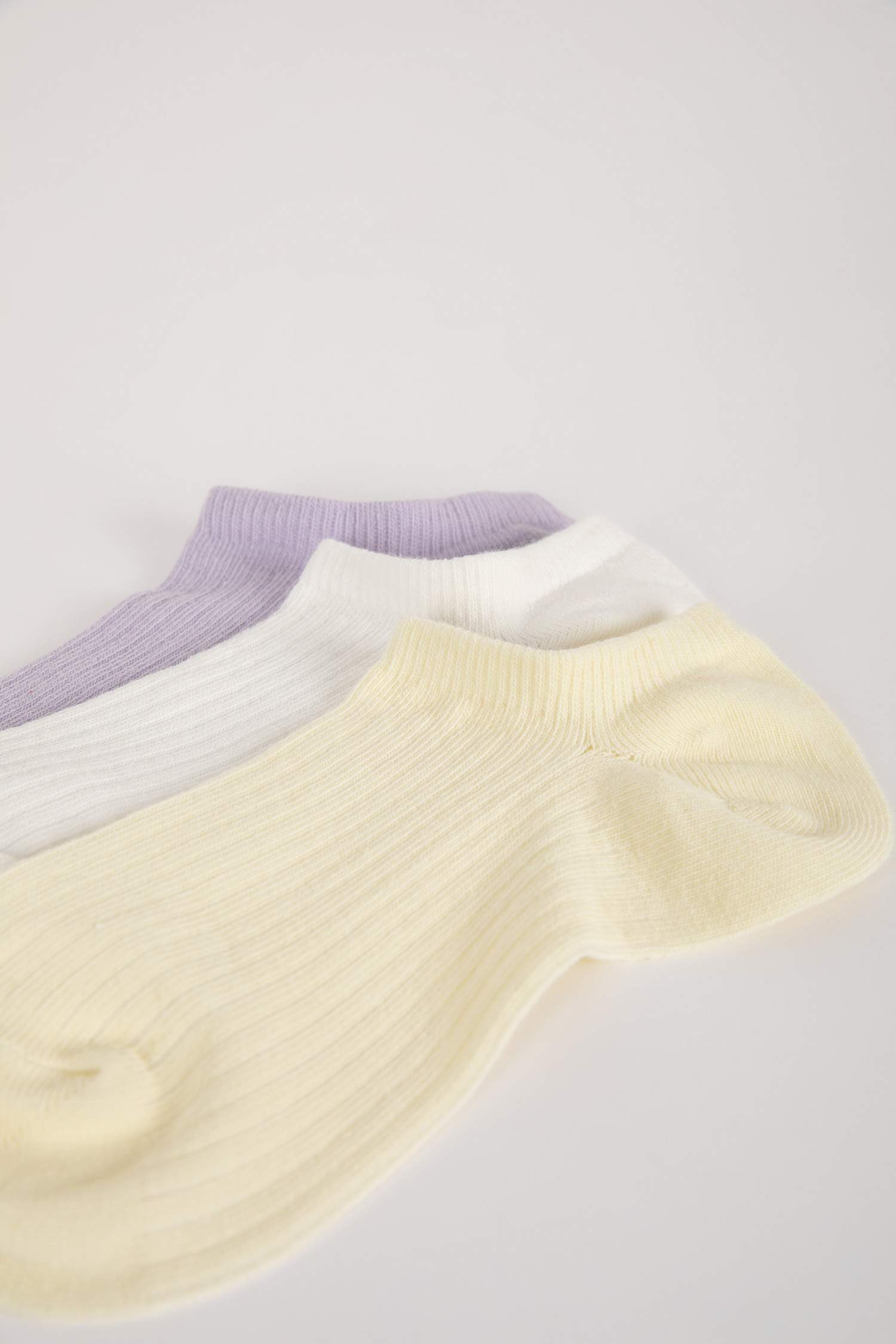 Kadın 3'lü Pamuklu Sneaker Çorap