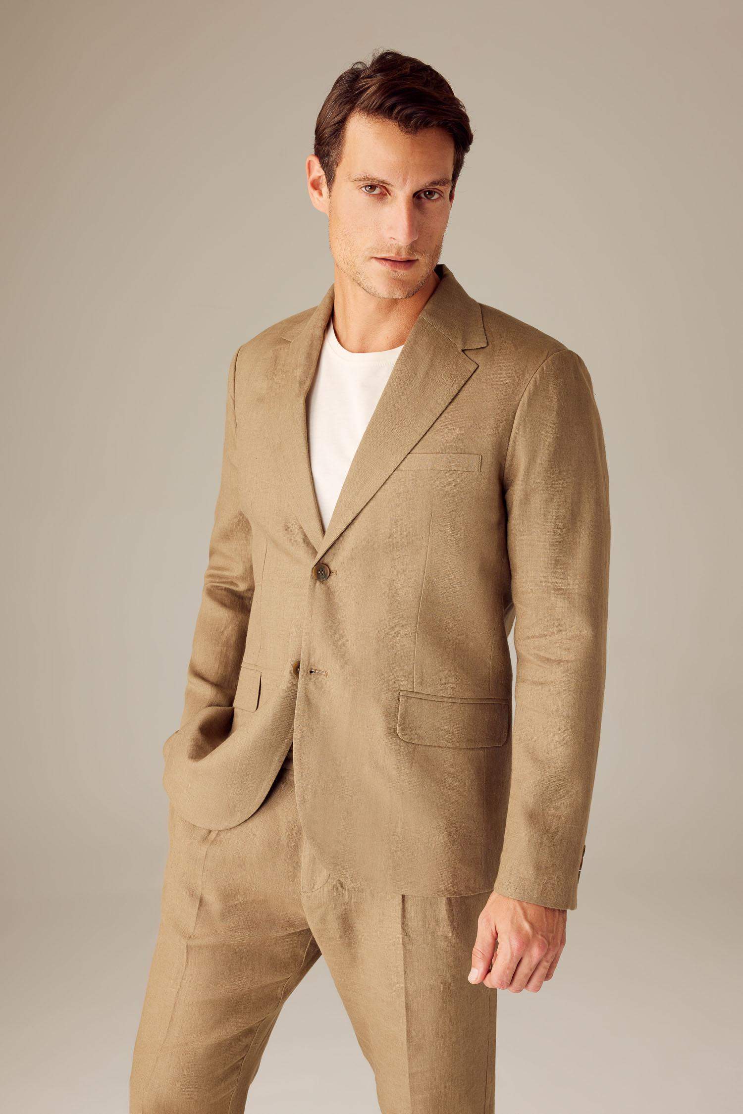 Regular Fit Linen Blazer