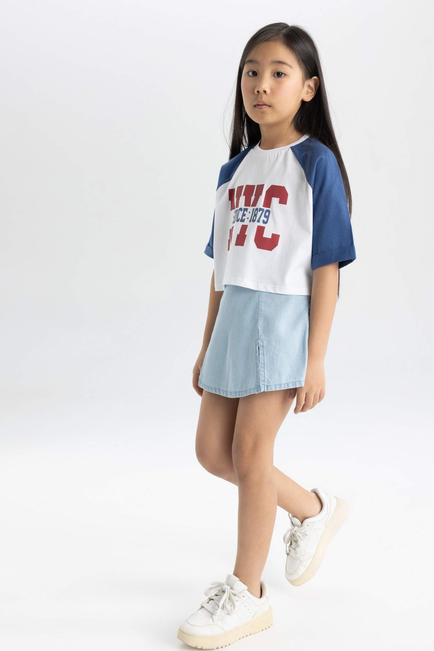 تنورة جينز بناتي