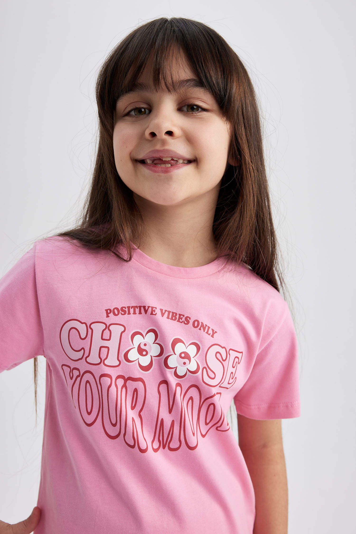 Pink GIRLS & TEENS Girl Regular Fit Short Sleeve T-Shirt 2750706 | DeFacto