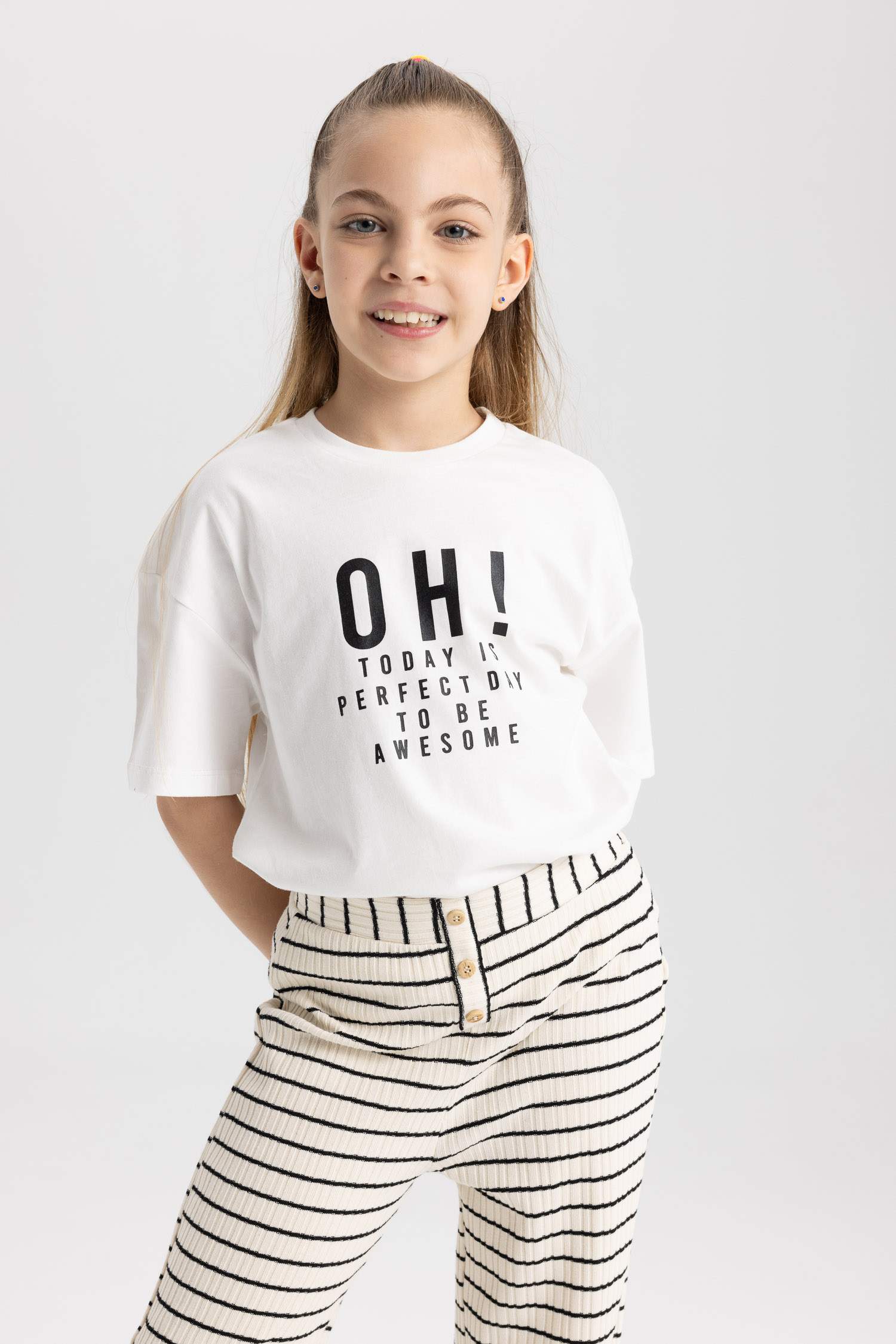 Футболка свободного кроя для девочек