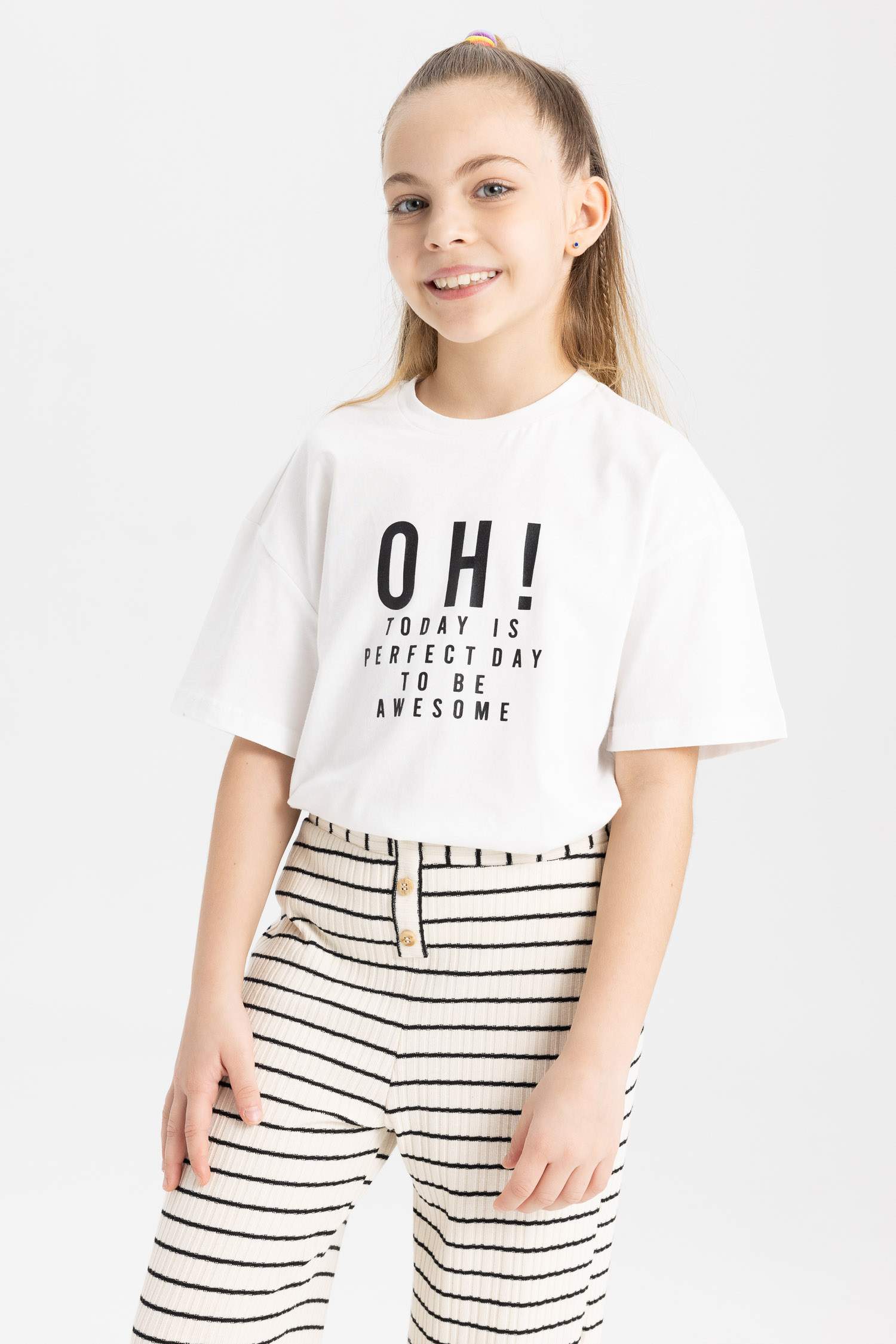 Футболка свободного кроя для девочек