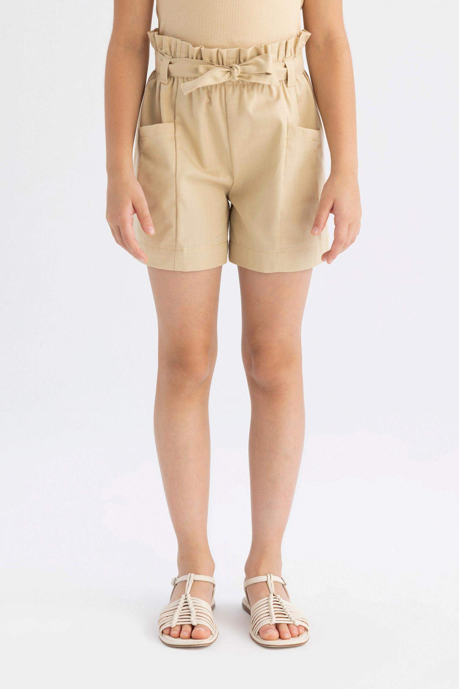 شورت كتان بناتي