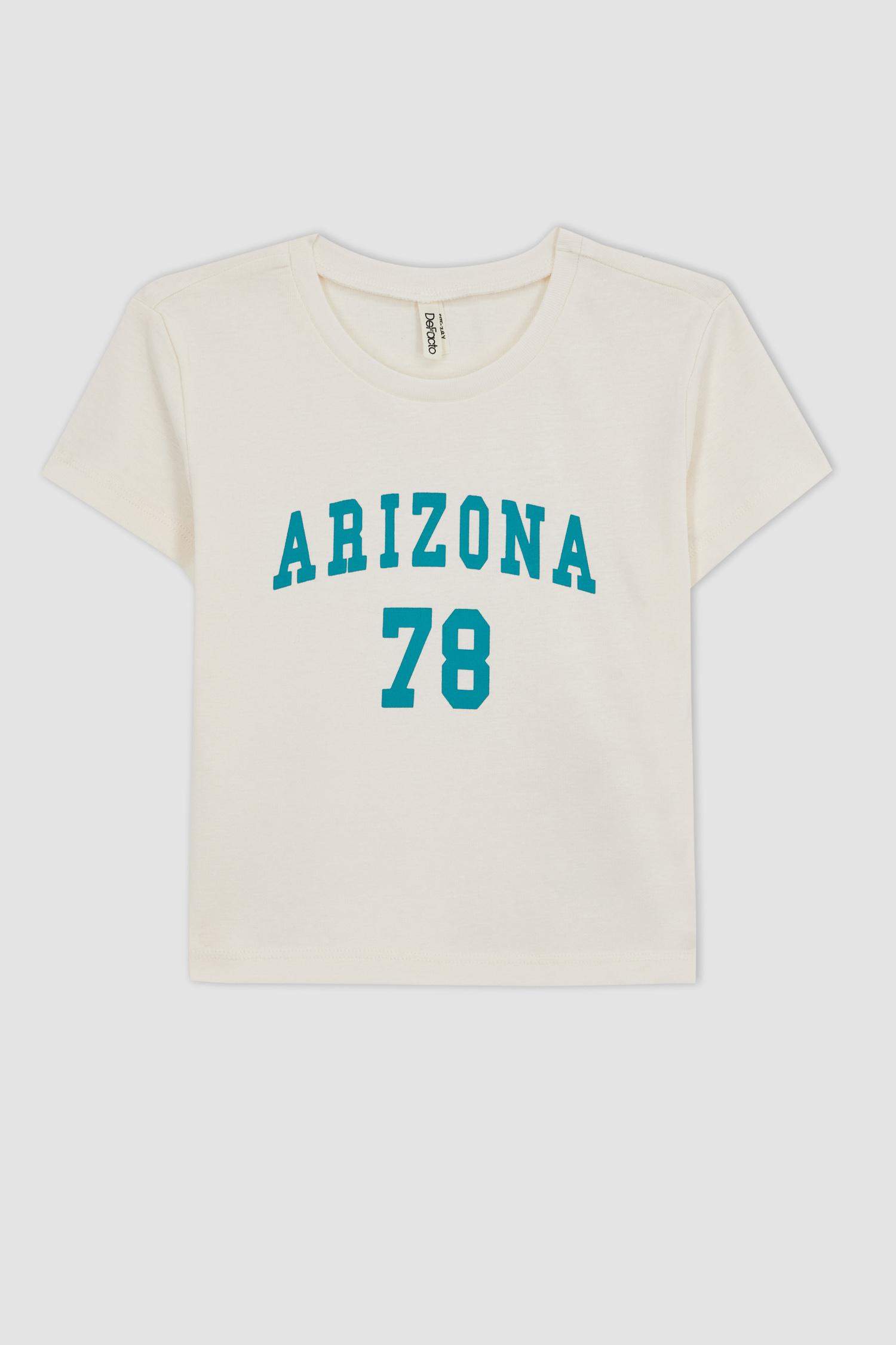 Girl Slim Fit Rib Short Sleeve T-Shirt