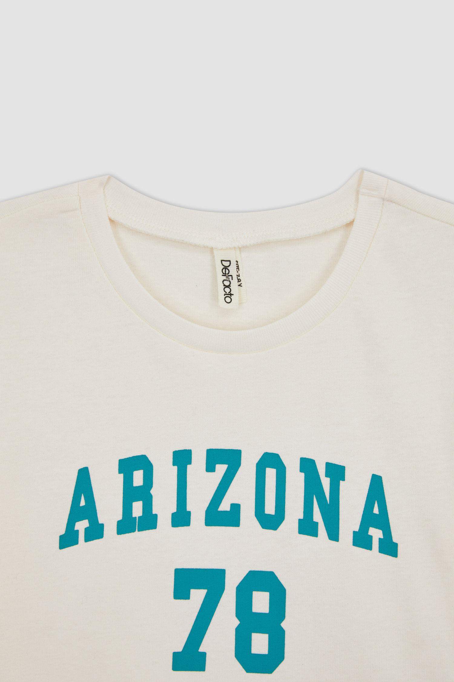 Girl Slim Fit Rib Short Sleeve T-Shirt