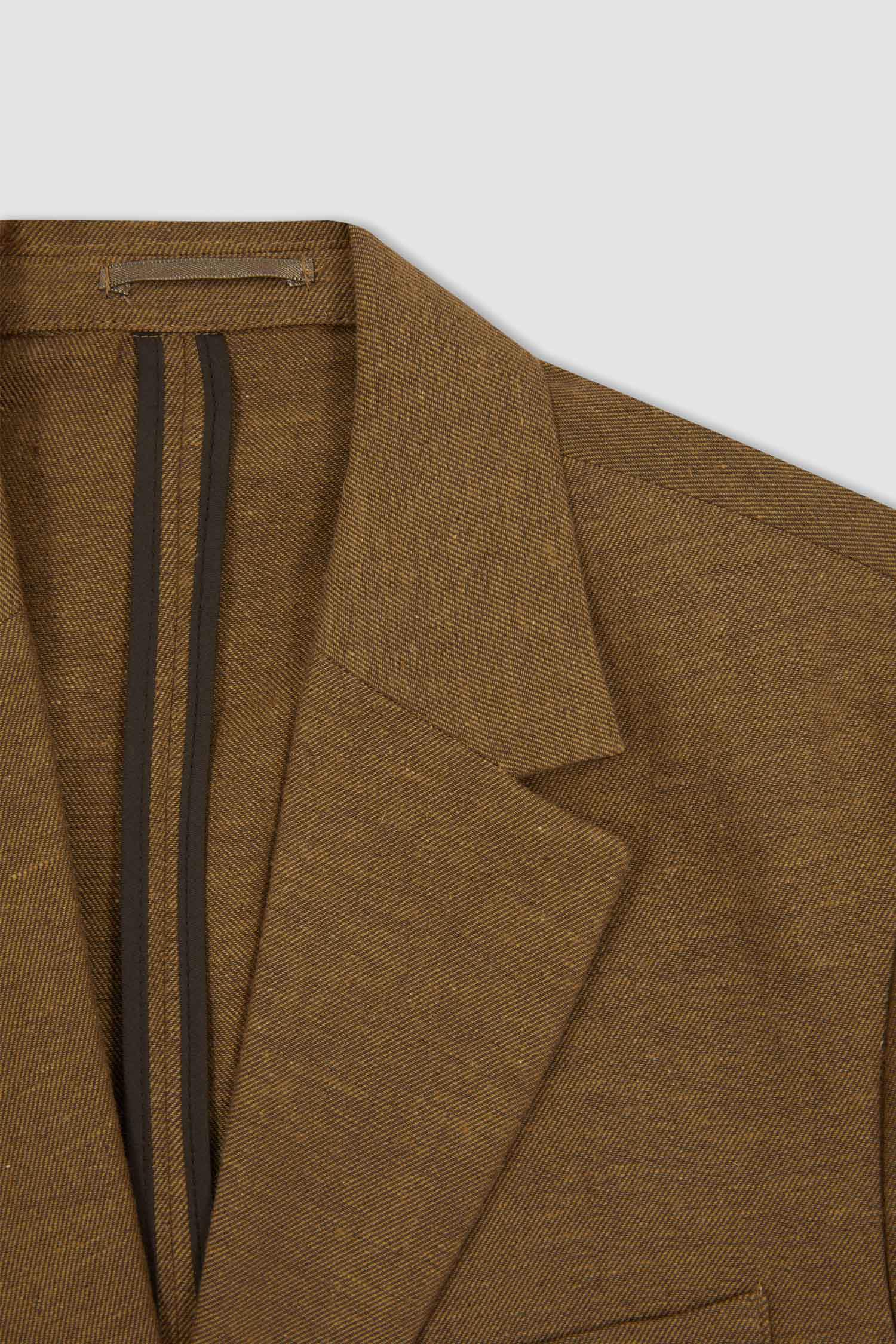 Blazer en lin mélangé à Coupe régulière