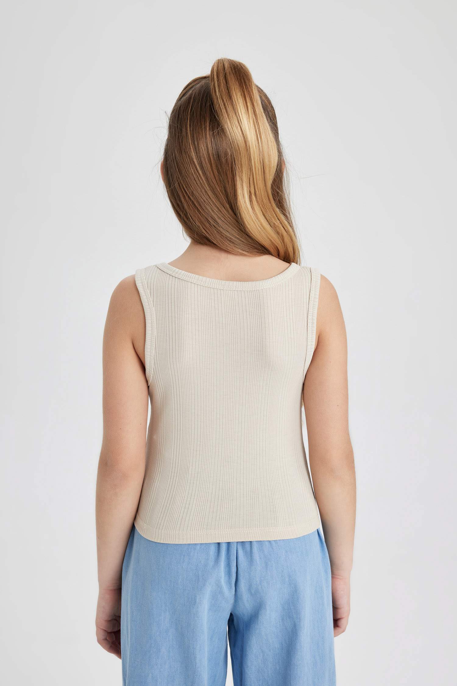 Girl Slim Fit Basic Camisole Tank Top