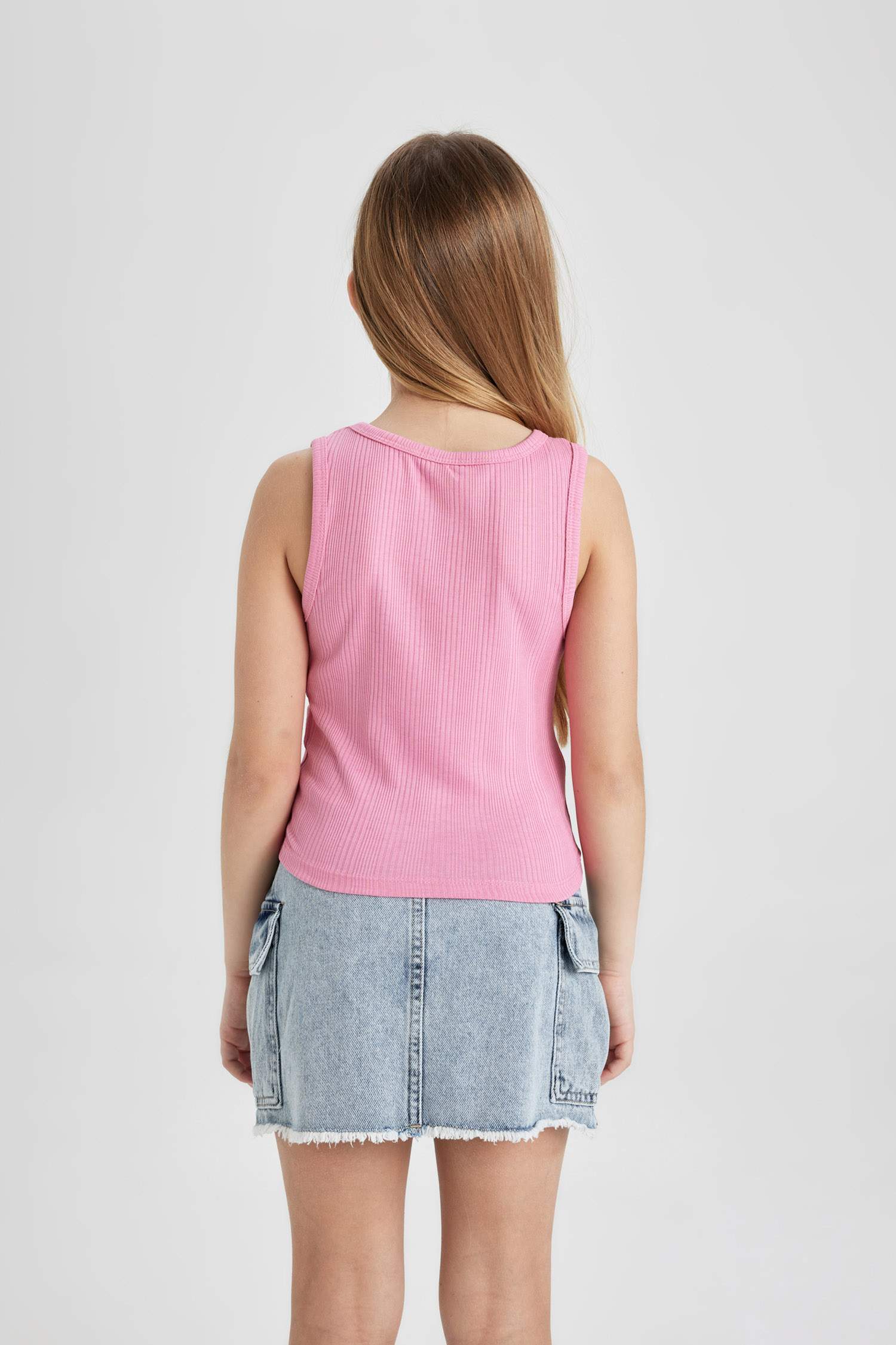 Girl Slim Fit Basic Camisole Tank Top