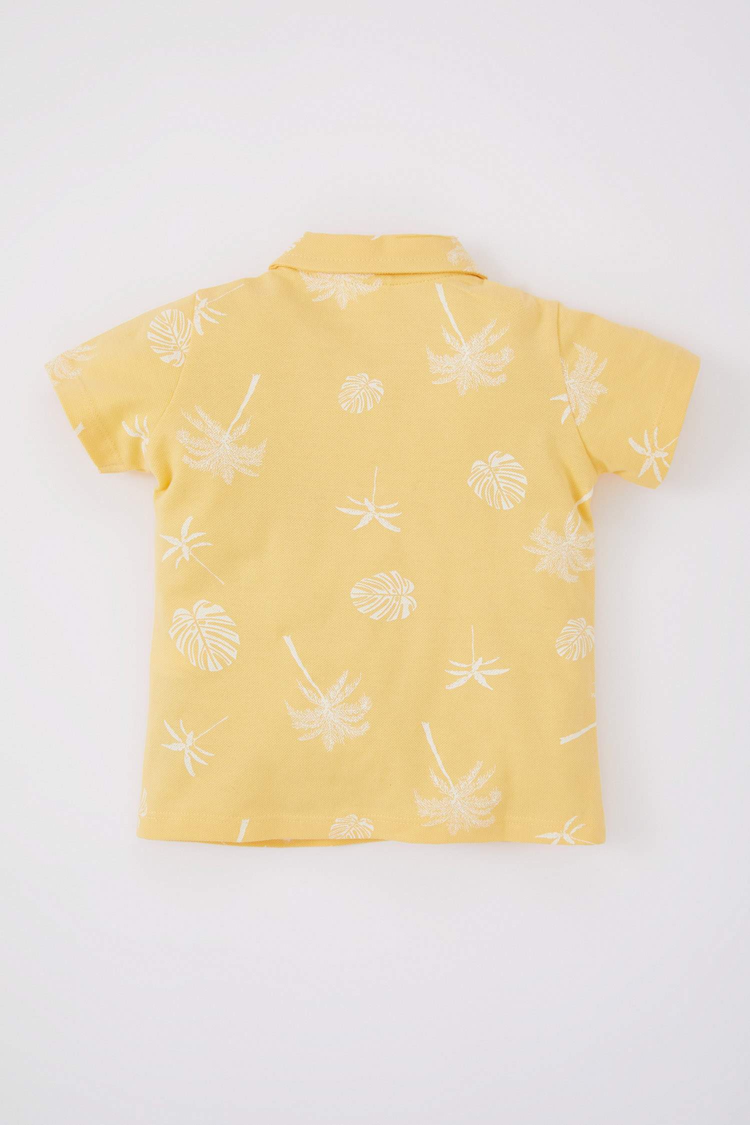 Yellow BABY BOY Baby Boy Regular Fit Tropical Patterned Pique Short